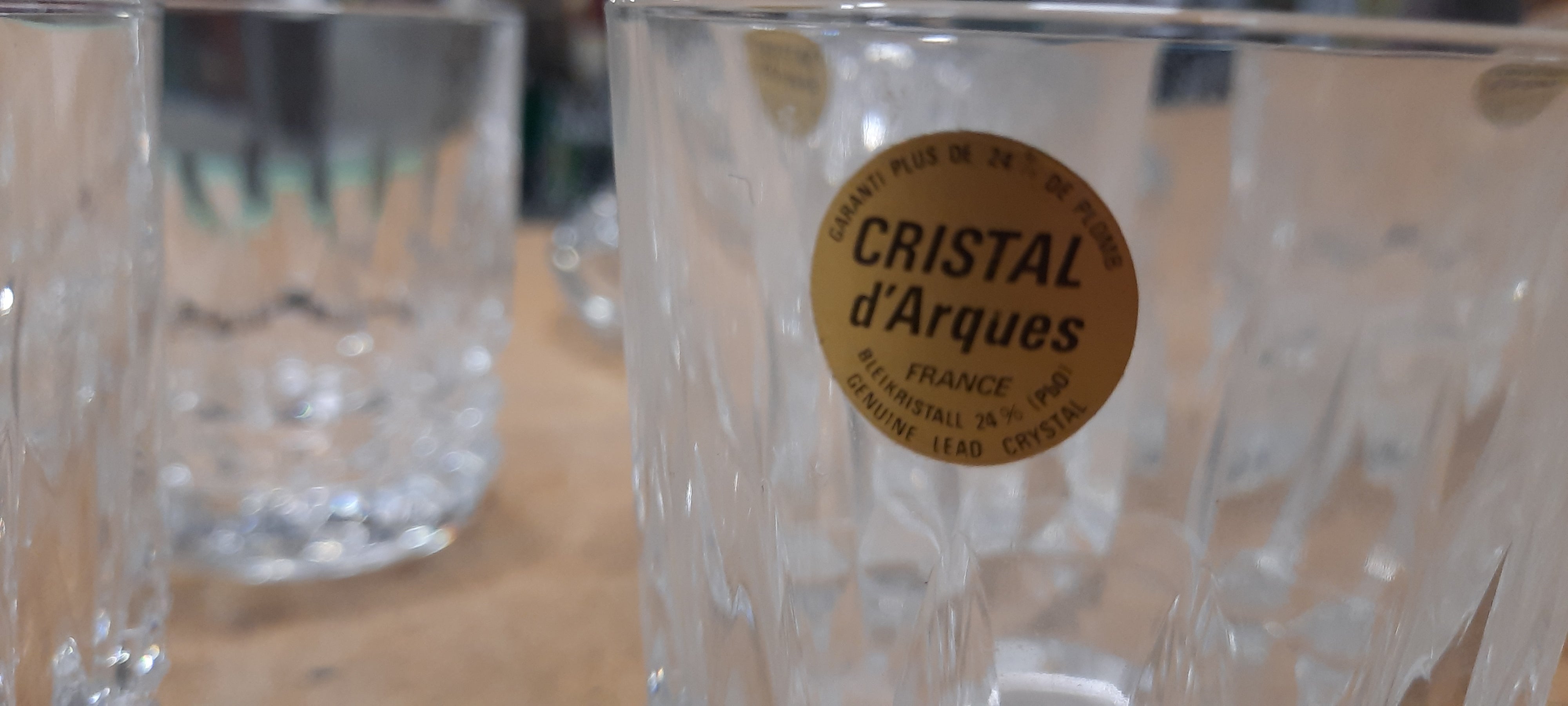 Crystal Decanter & 10 crystal glasses