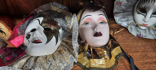 Ceramic hanging masks