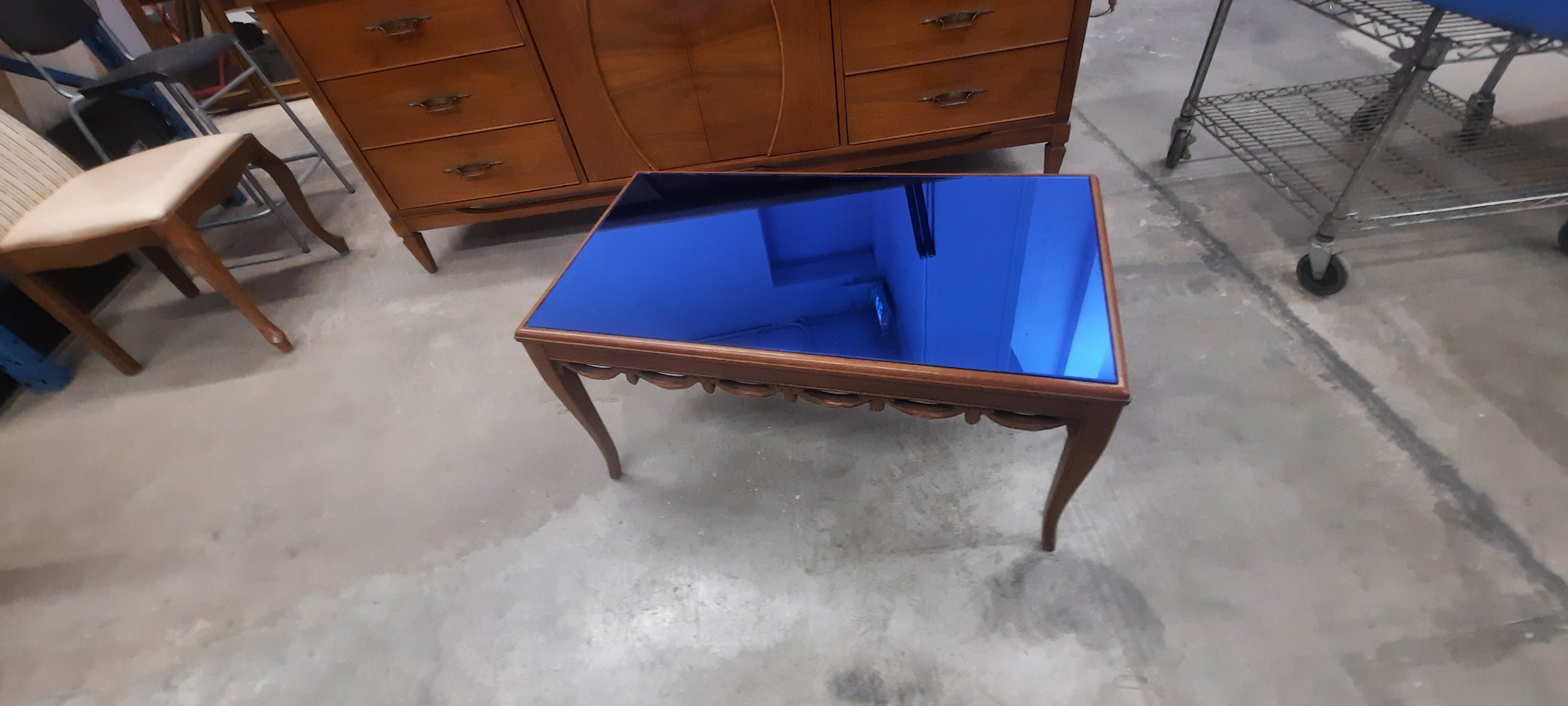 Mirrored coffee table
