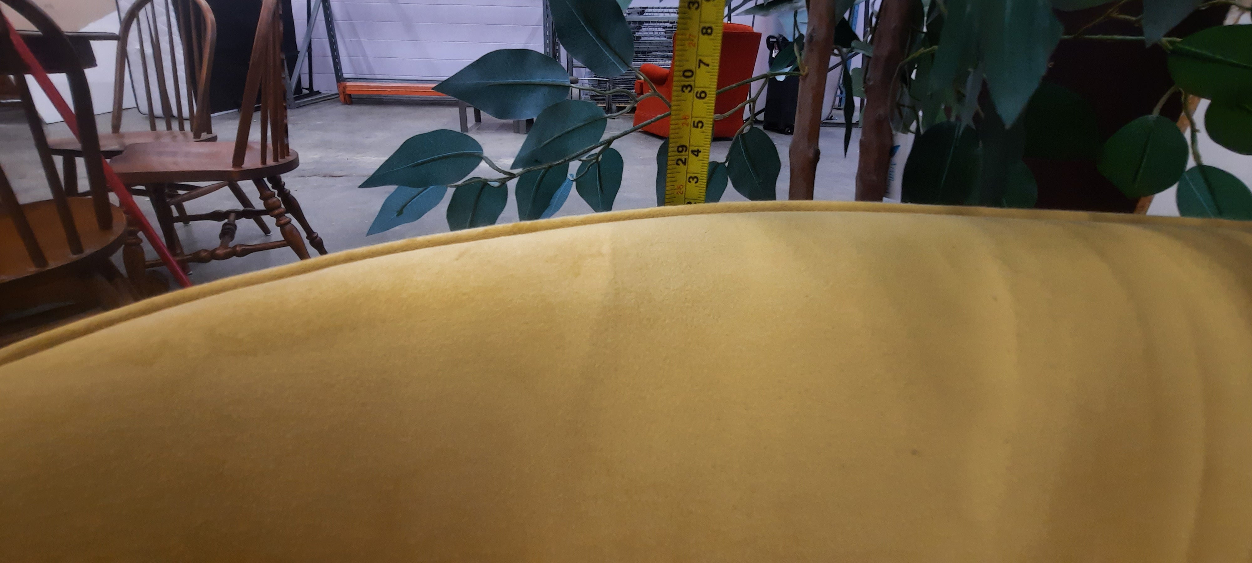 Yellow MCM loveseat