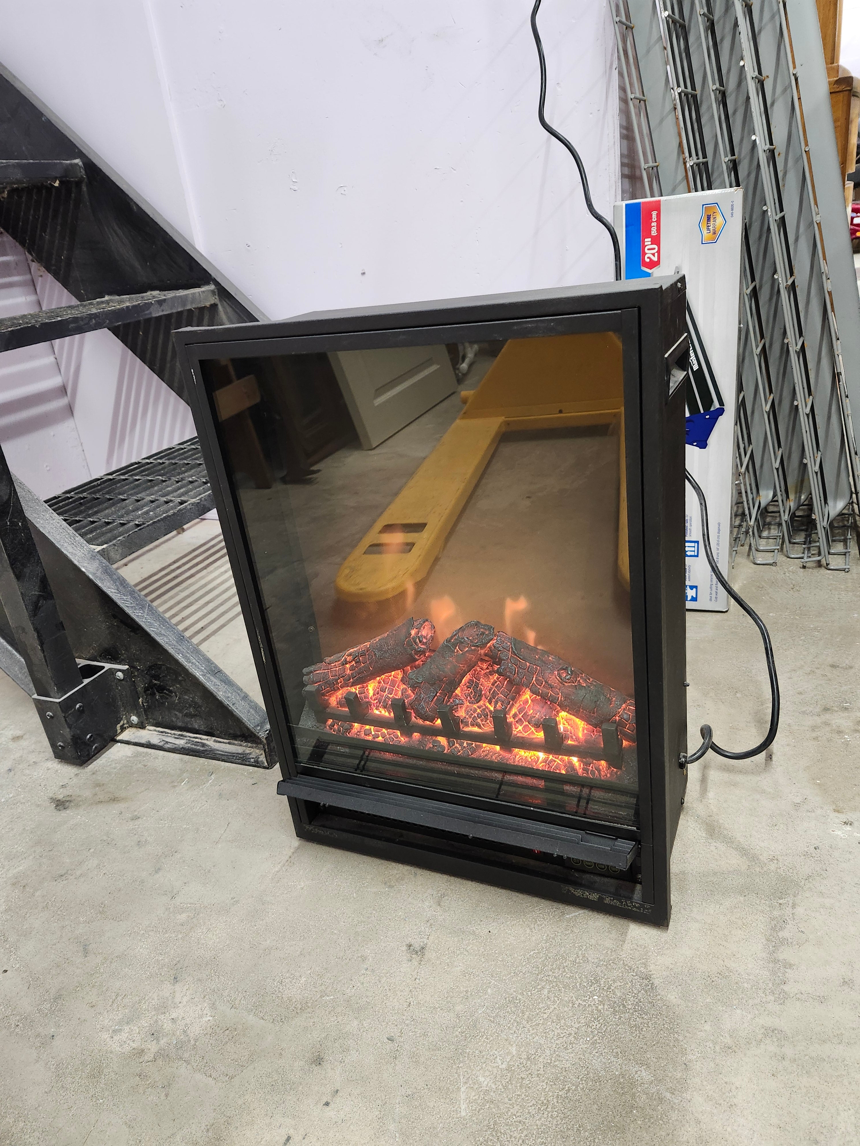 Fireplace with heat