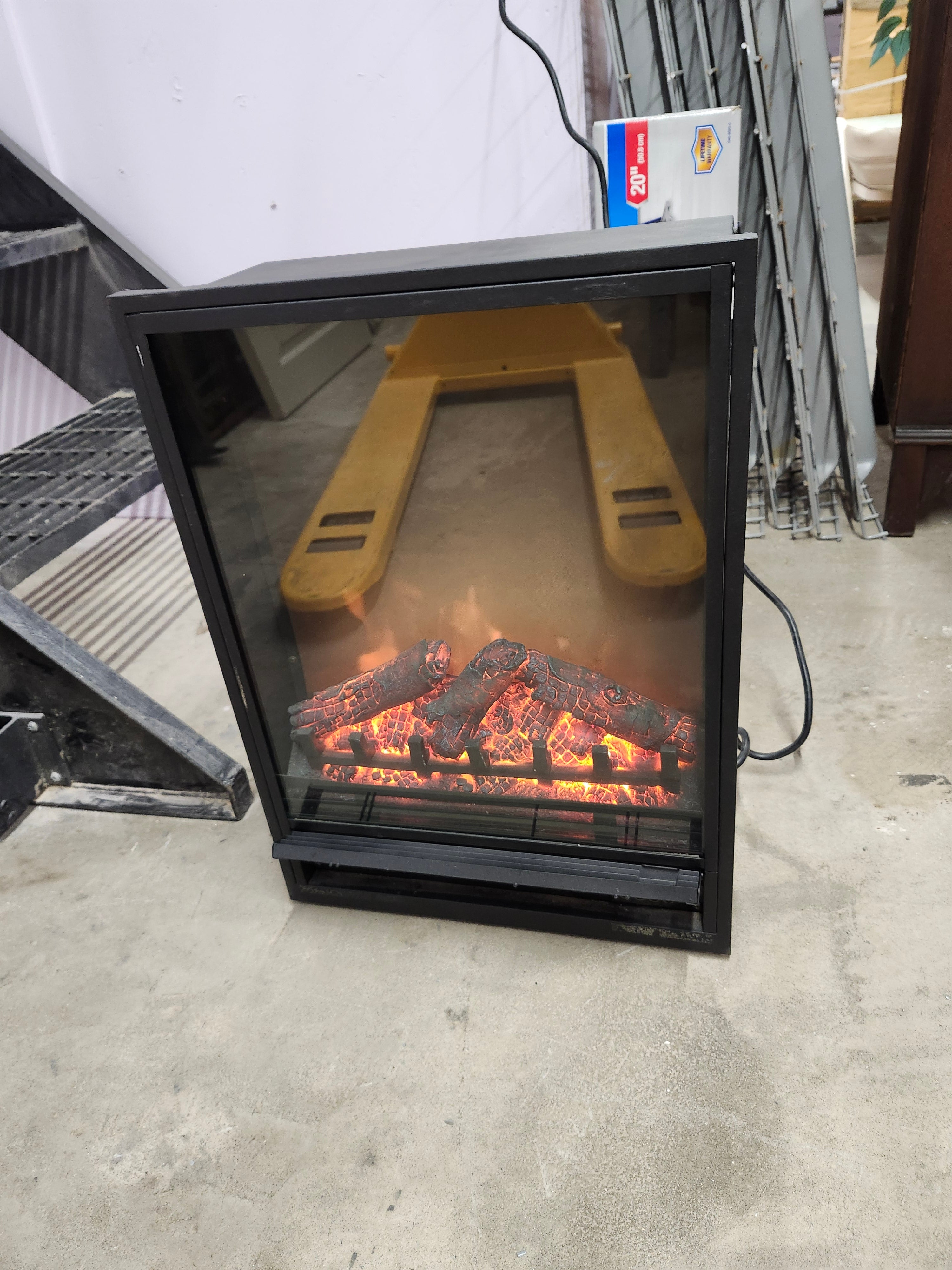 Fireplace with heat