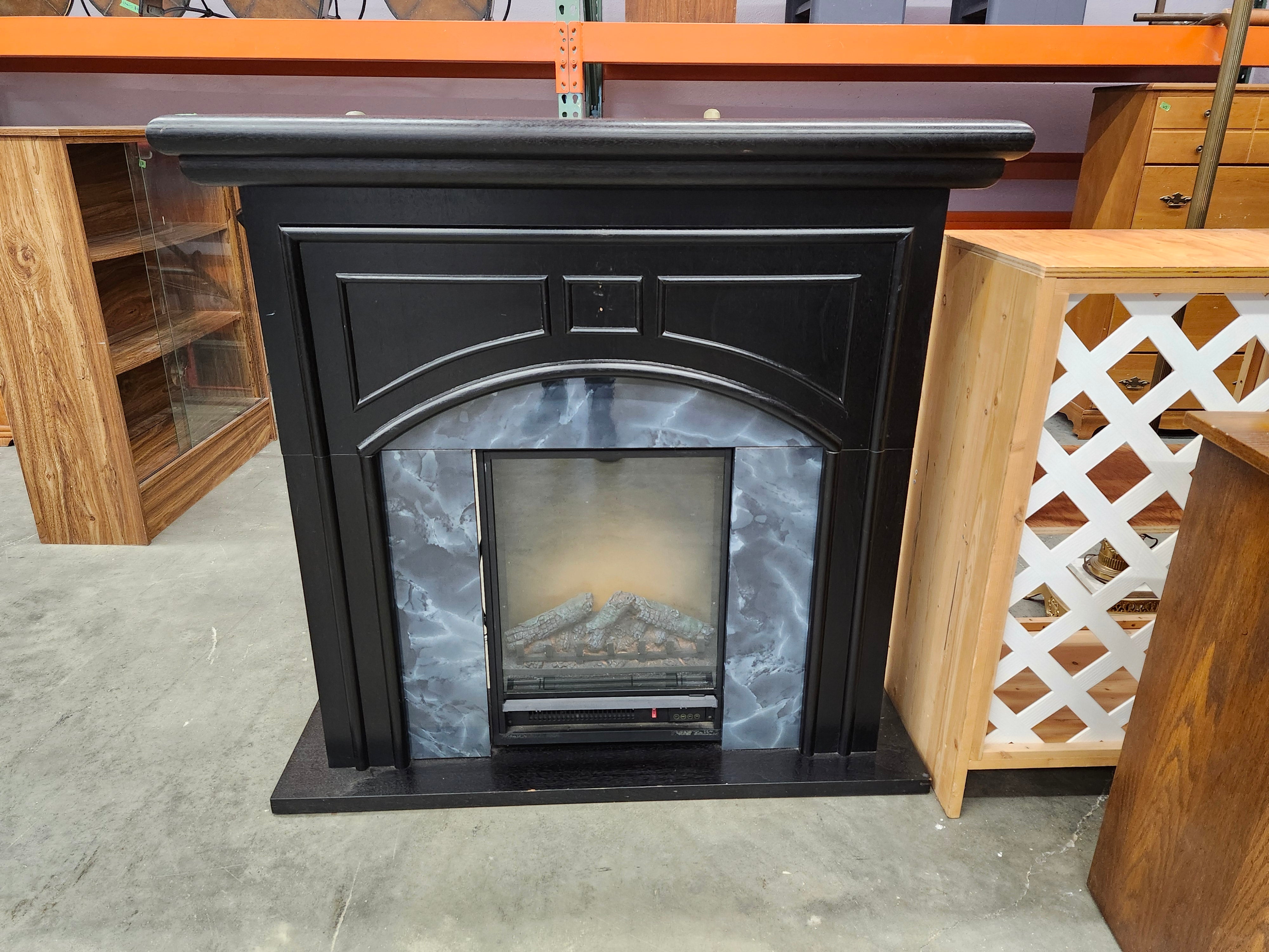 Fireplace with heat