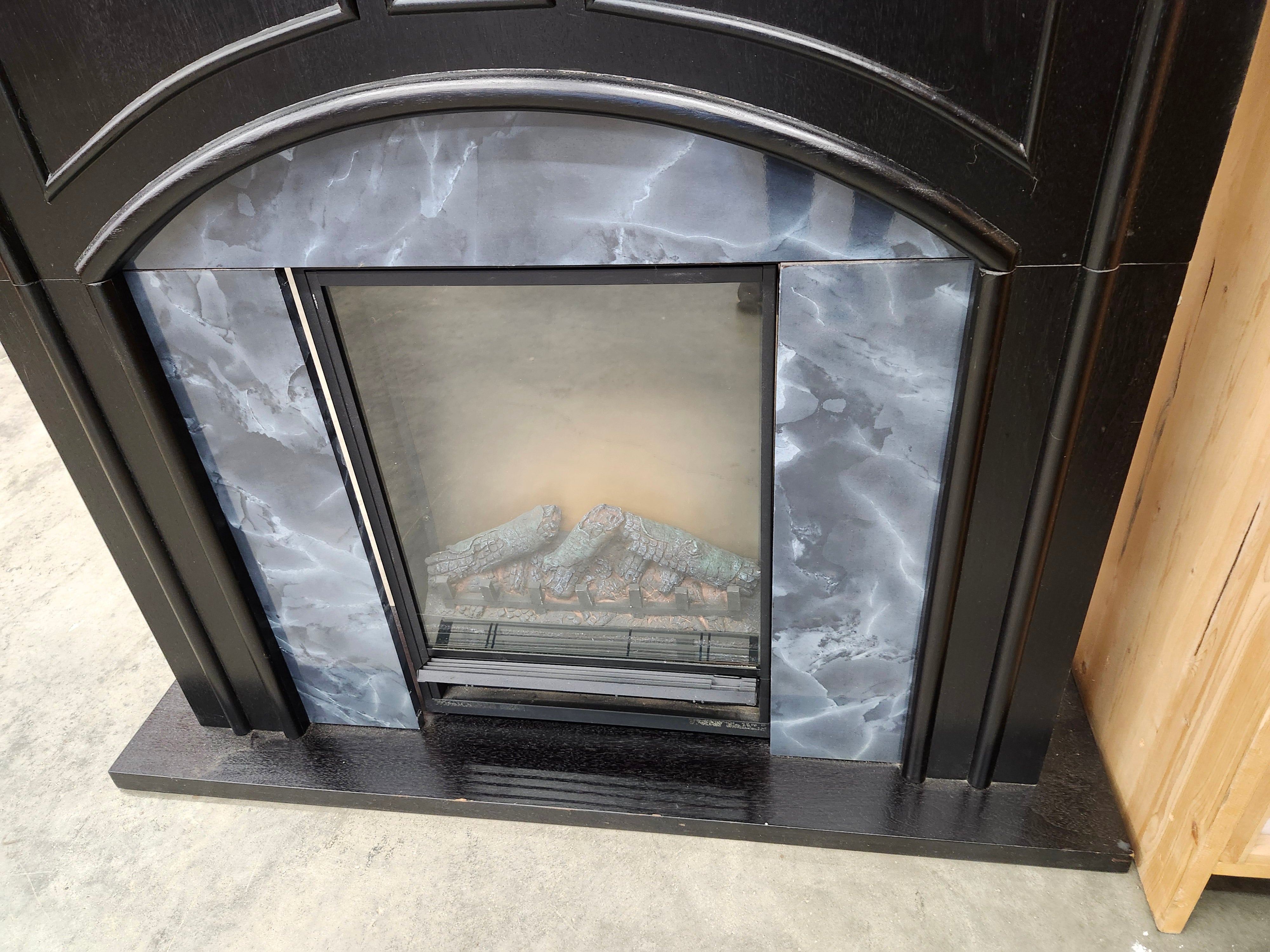 Fireplace with heat