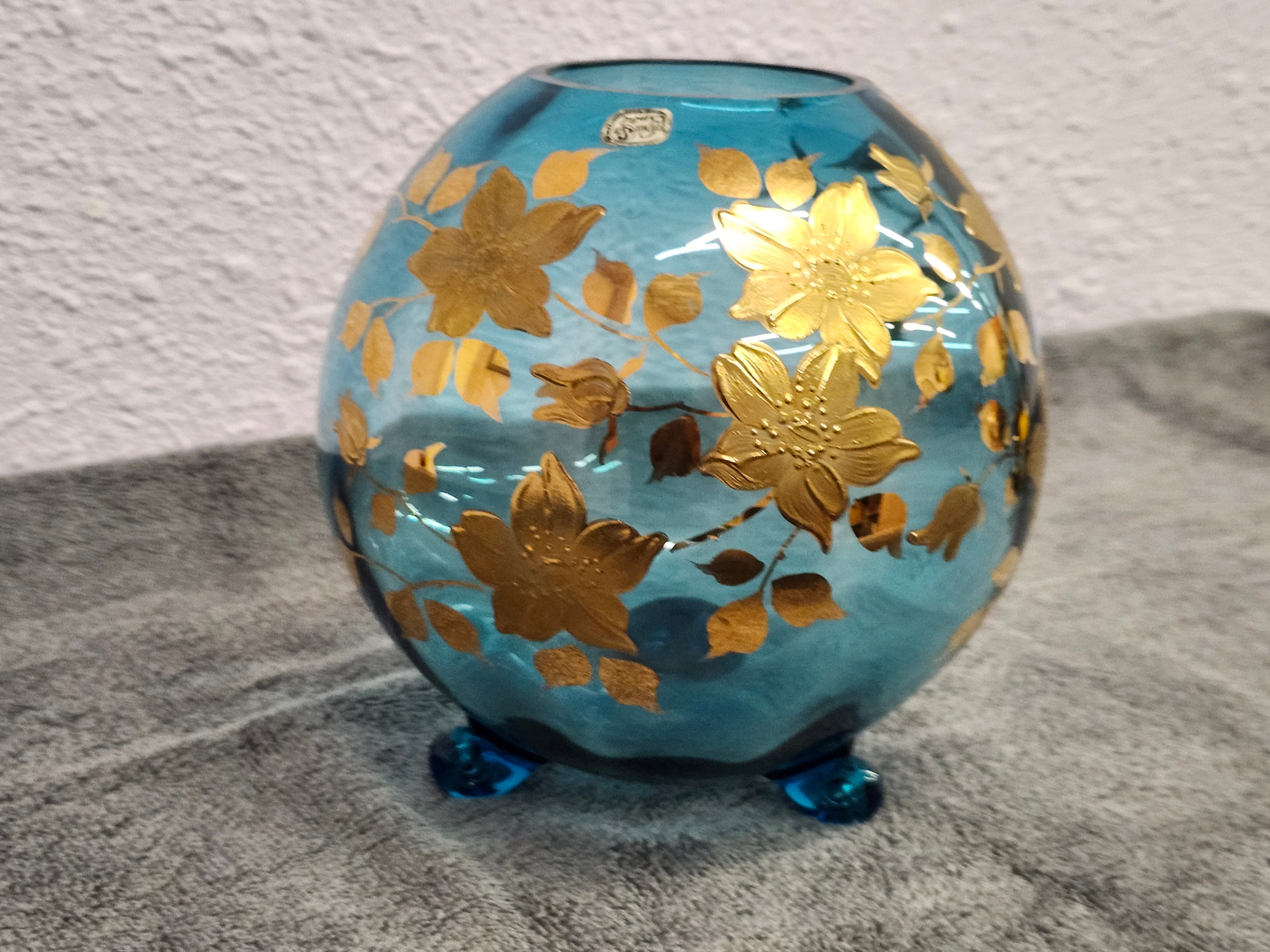 Bohemian crystal vase