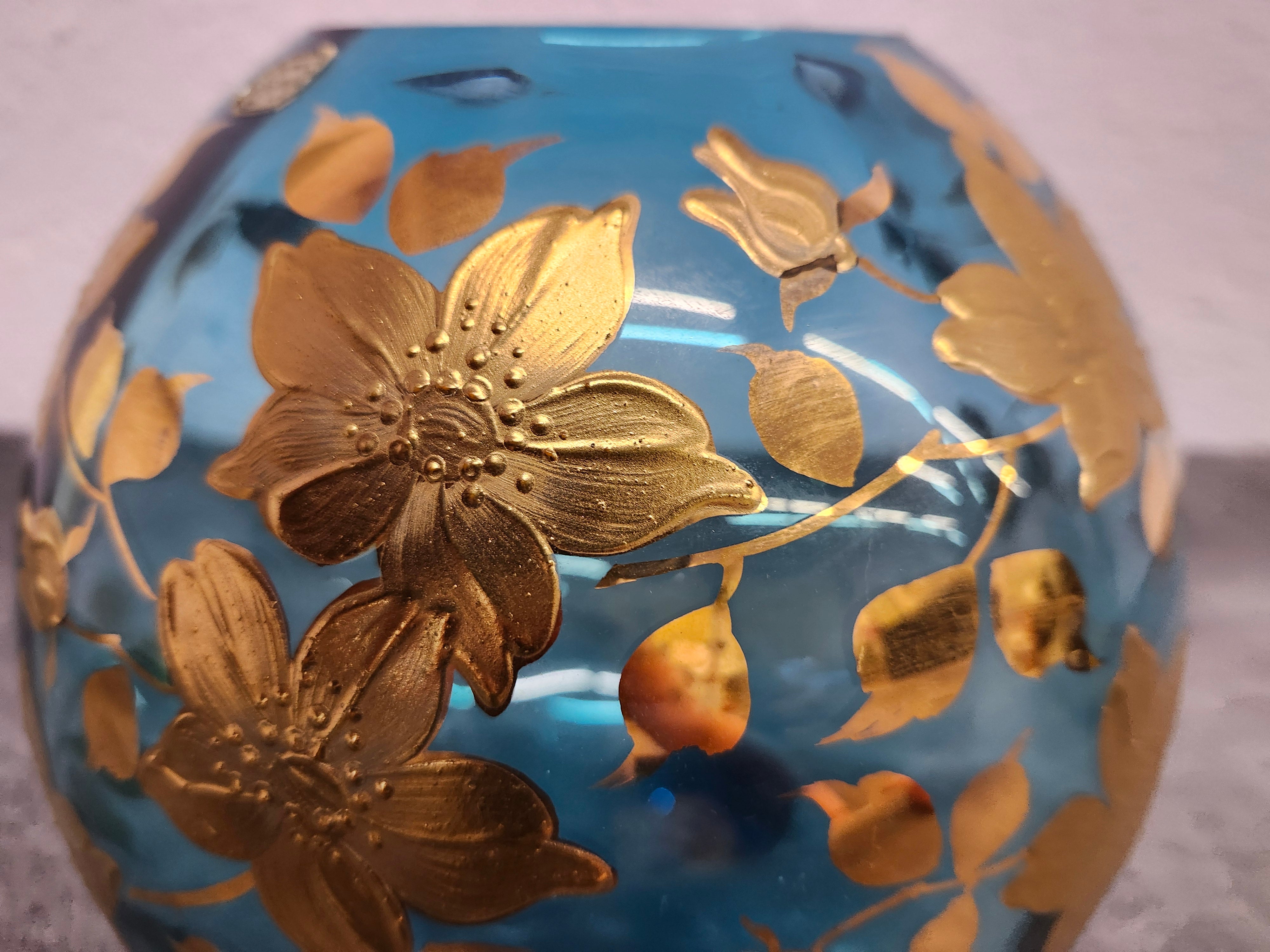 Bohemian crystal vase