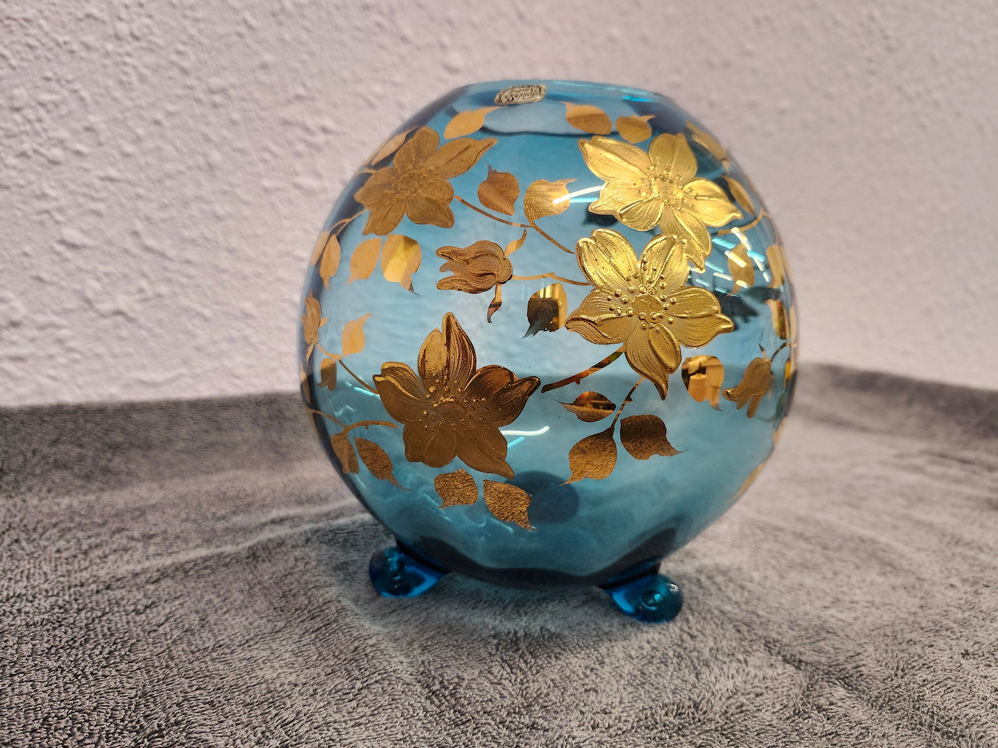 Bohemian crystal vase