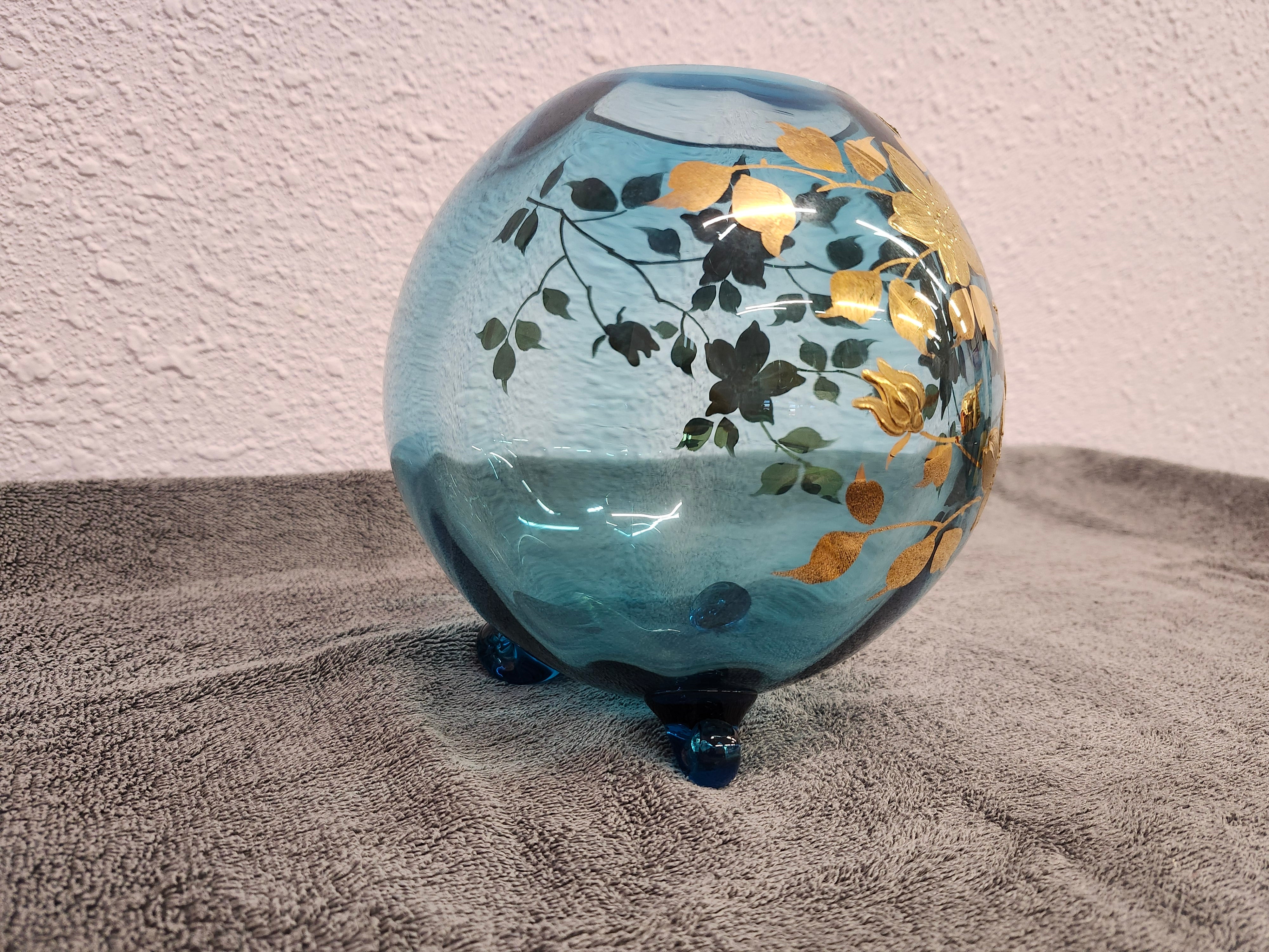 Bohemian crystal vase