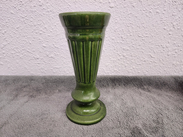 Pottery green vase