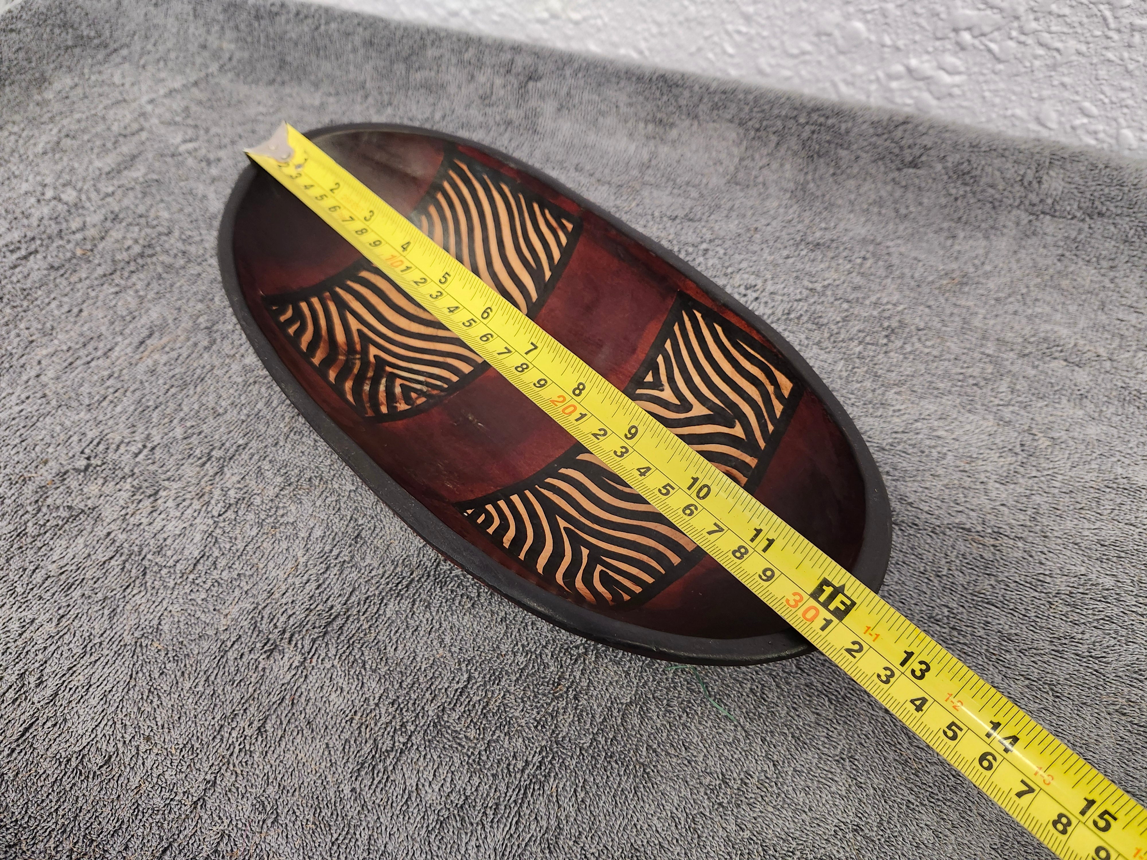 Decorative accent wood bowl