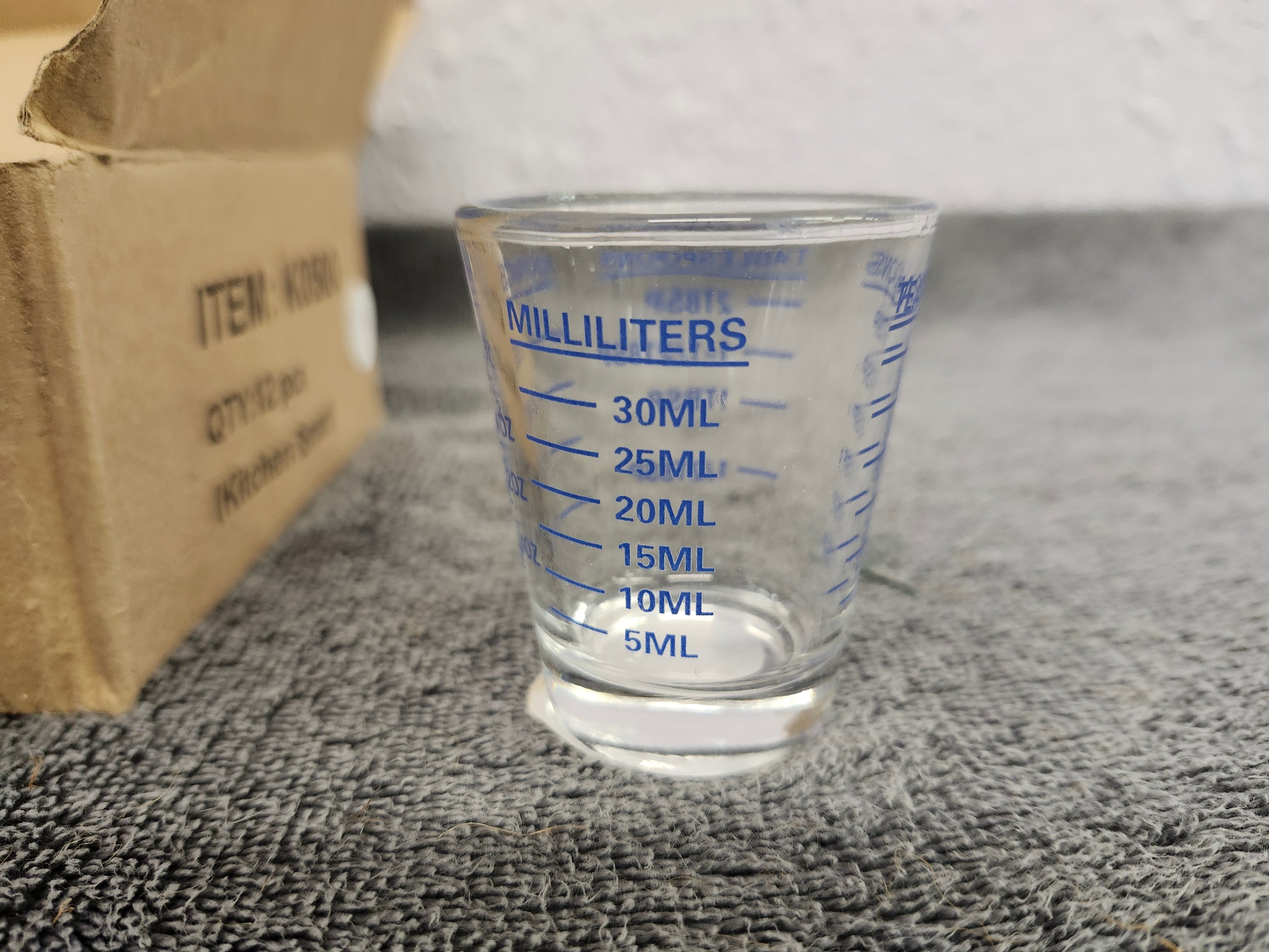 12 new measure shot glasses