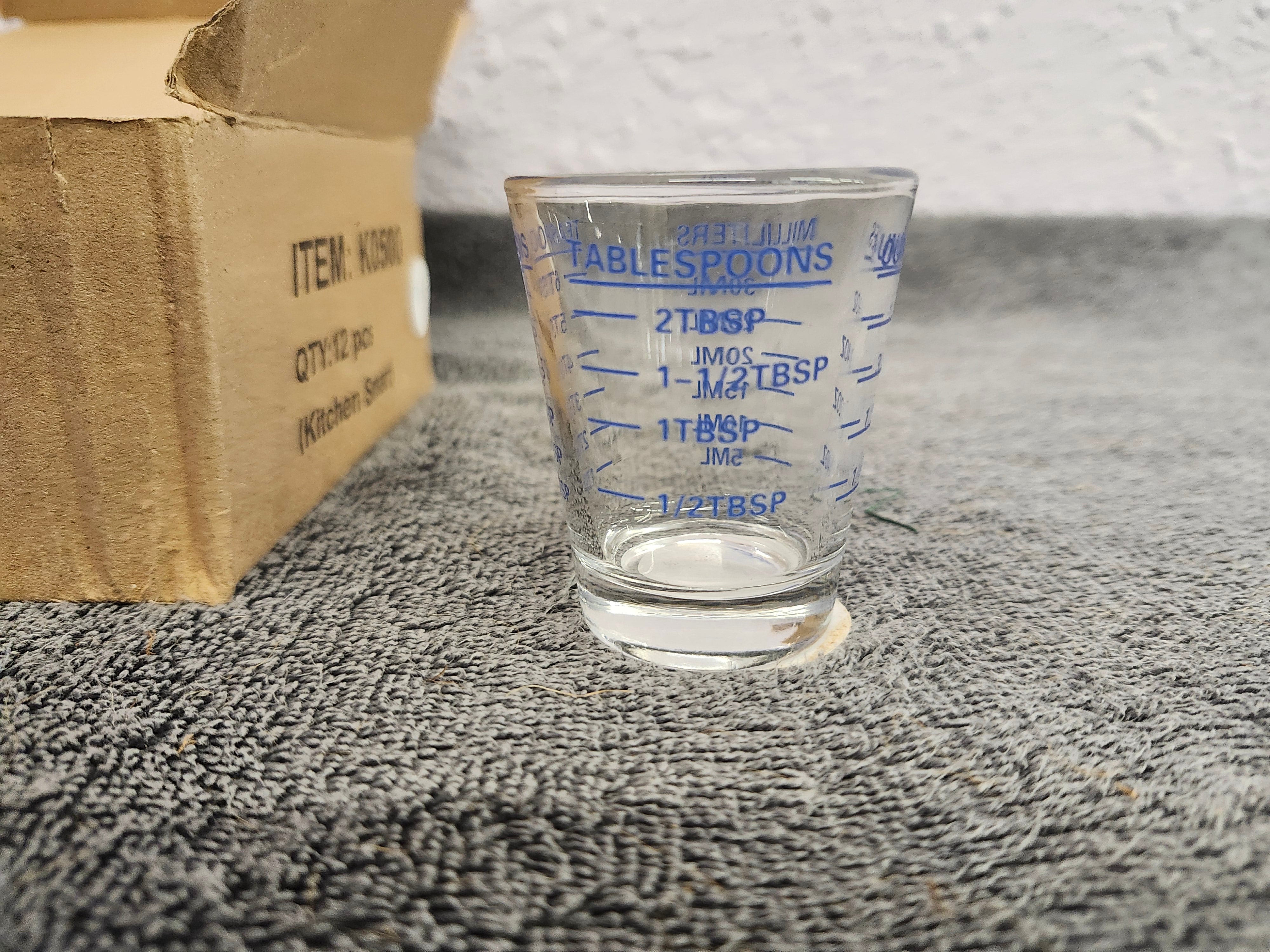 12 new measure shot glasses