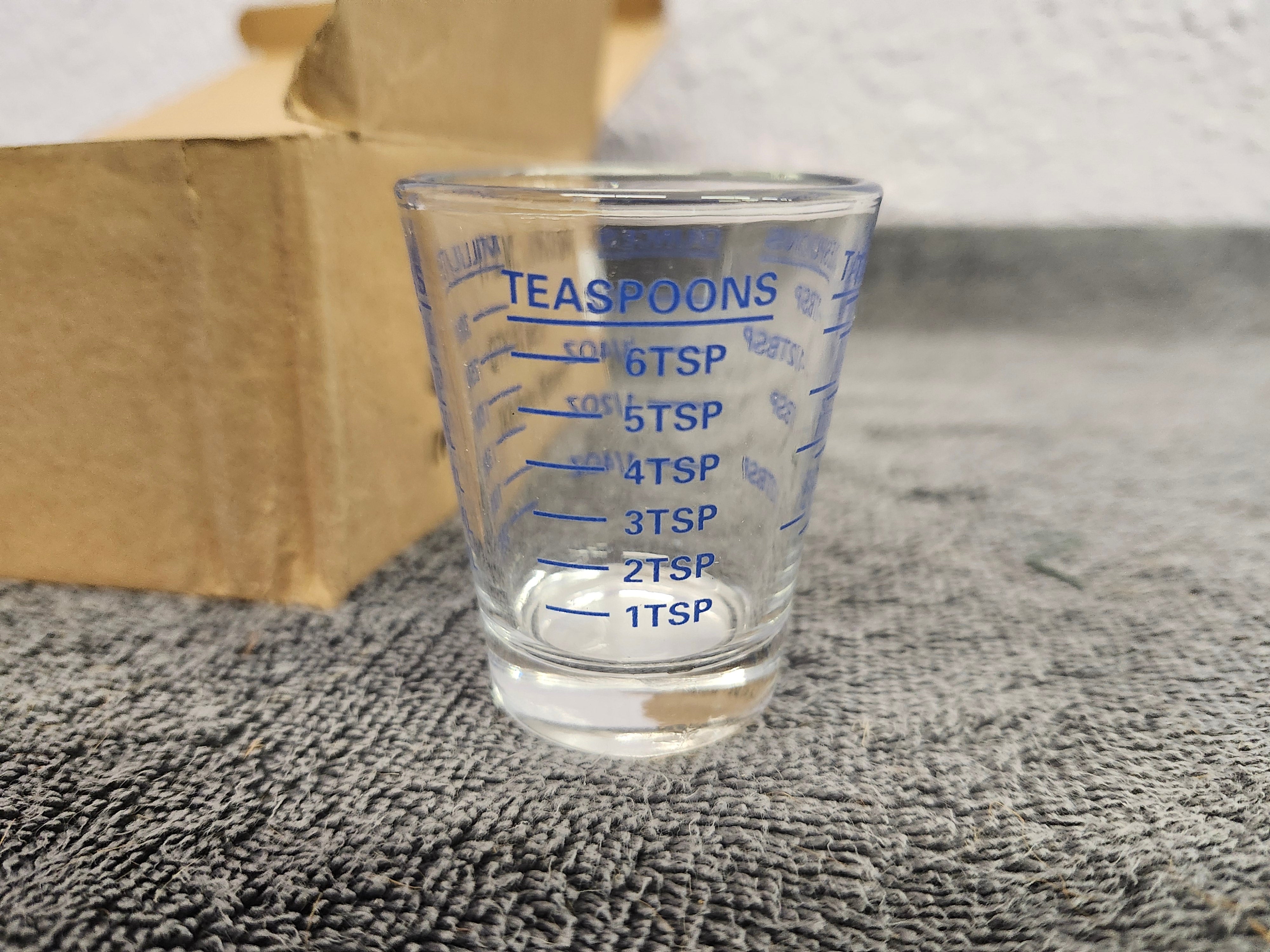 12 new measure shot glasses