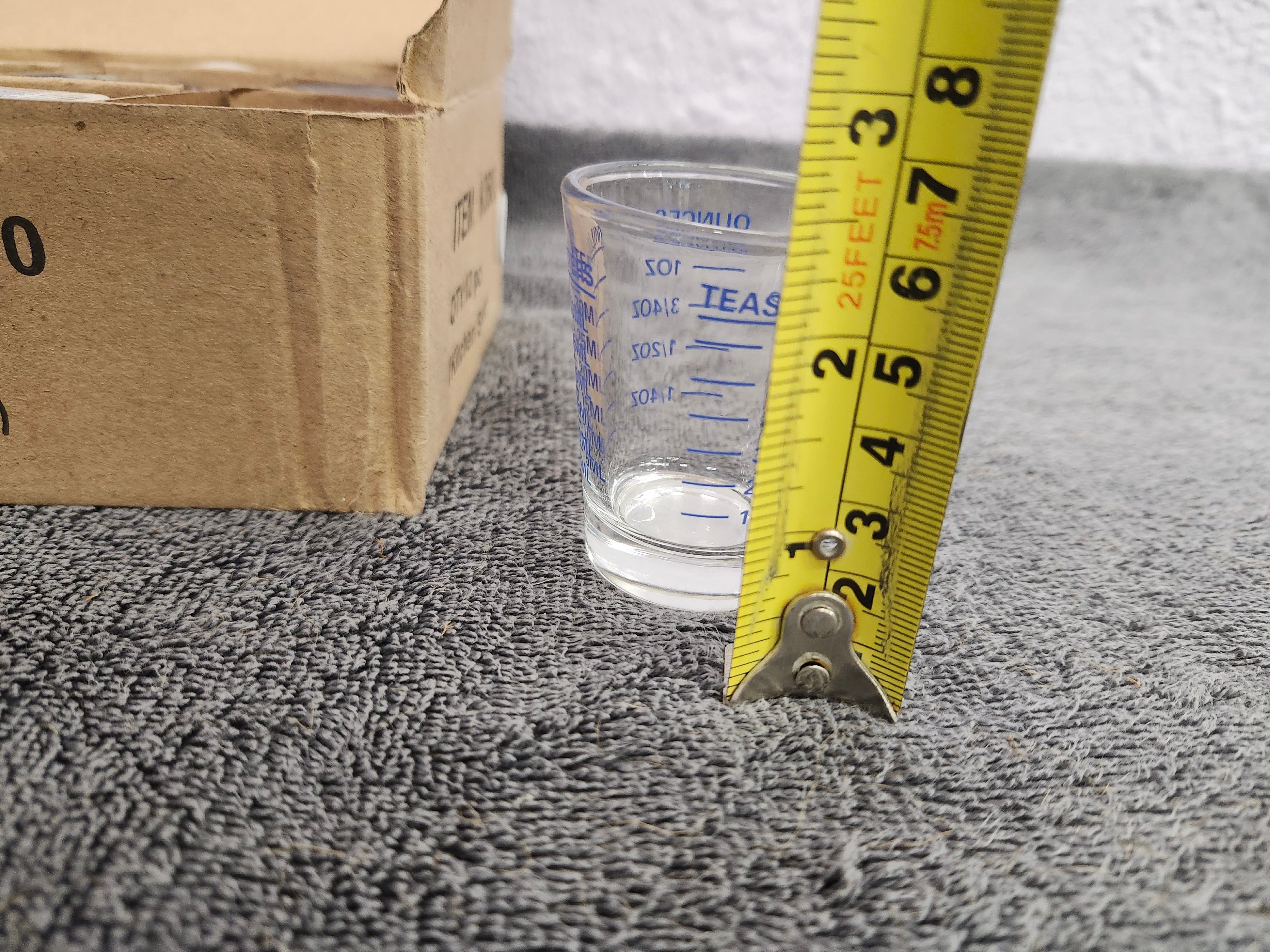 12 new measure shot glasses