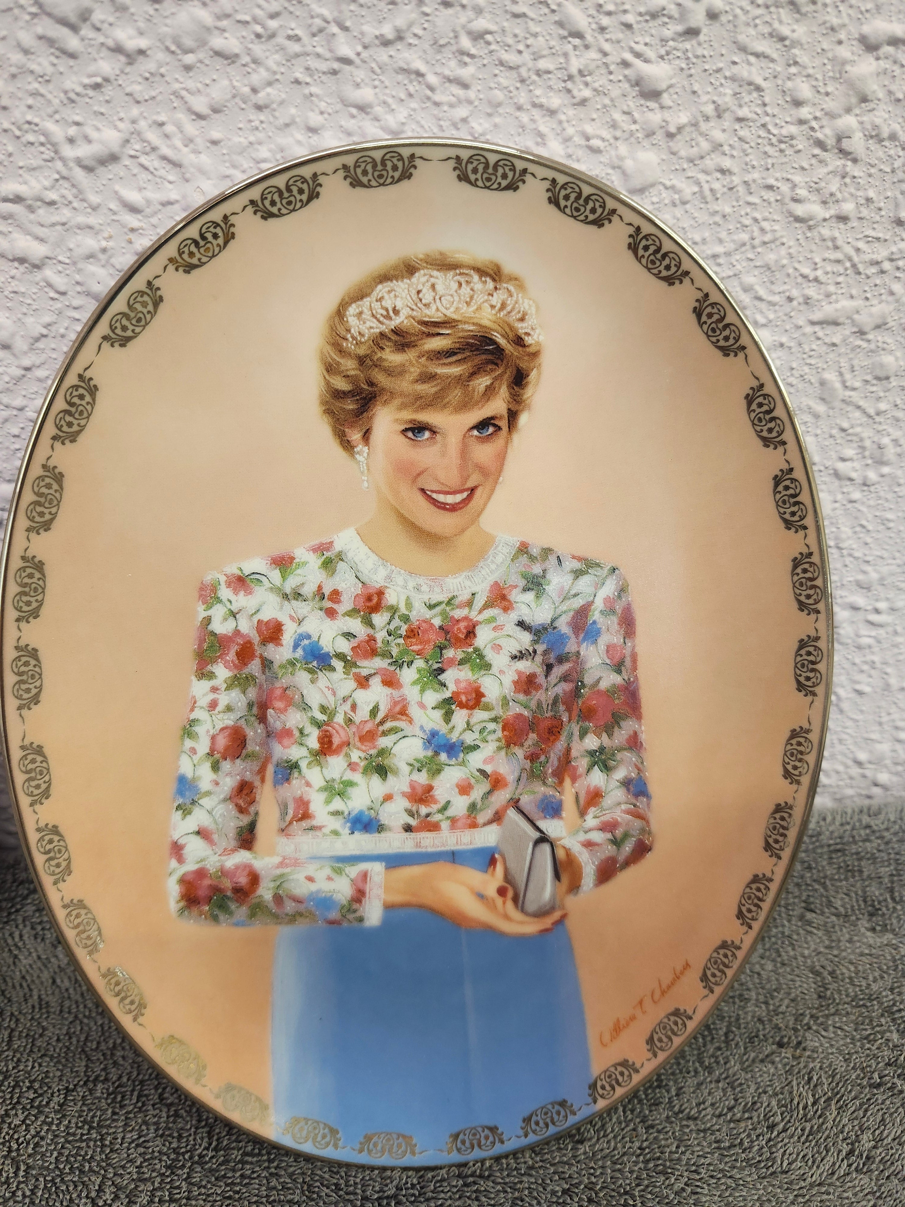 Princess Diana collector plates x3
