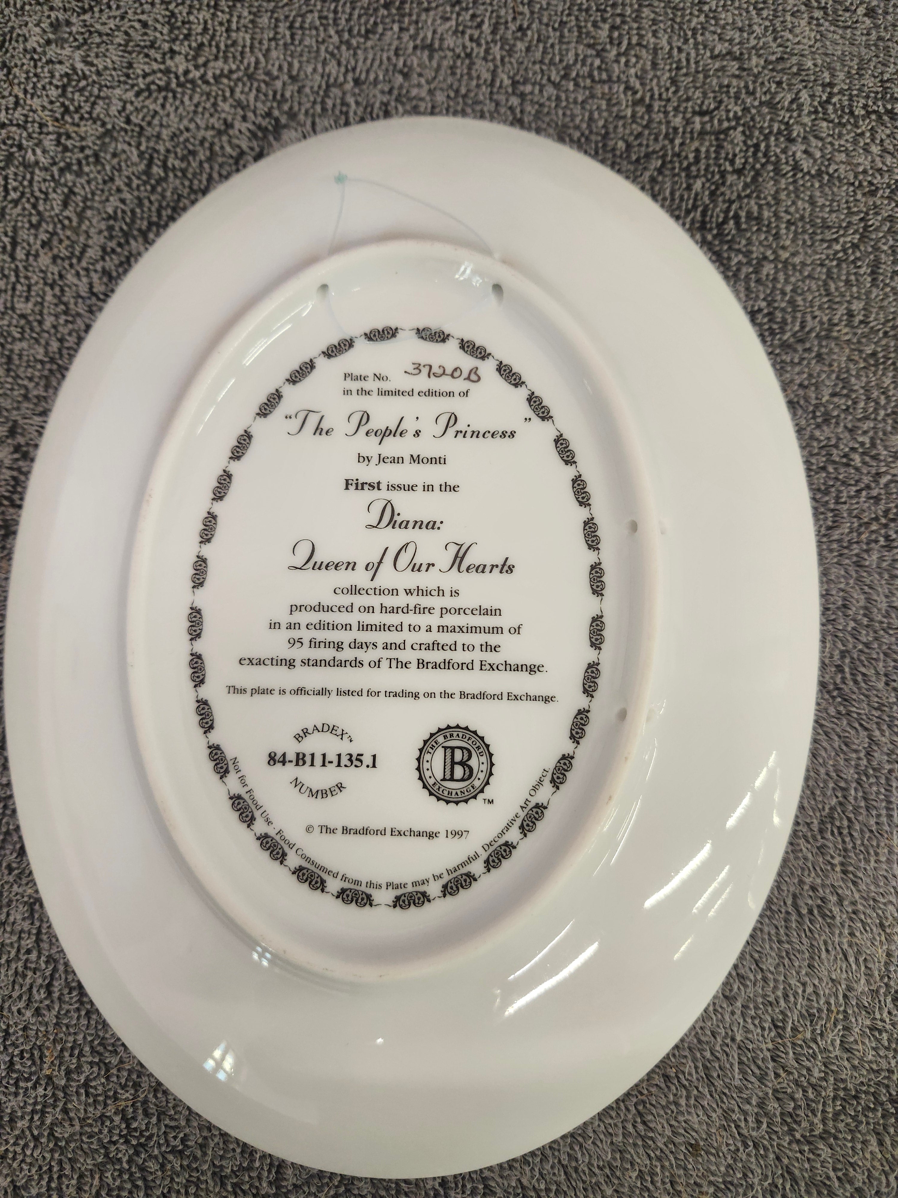 Princess Diana collector plates x3