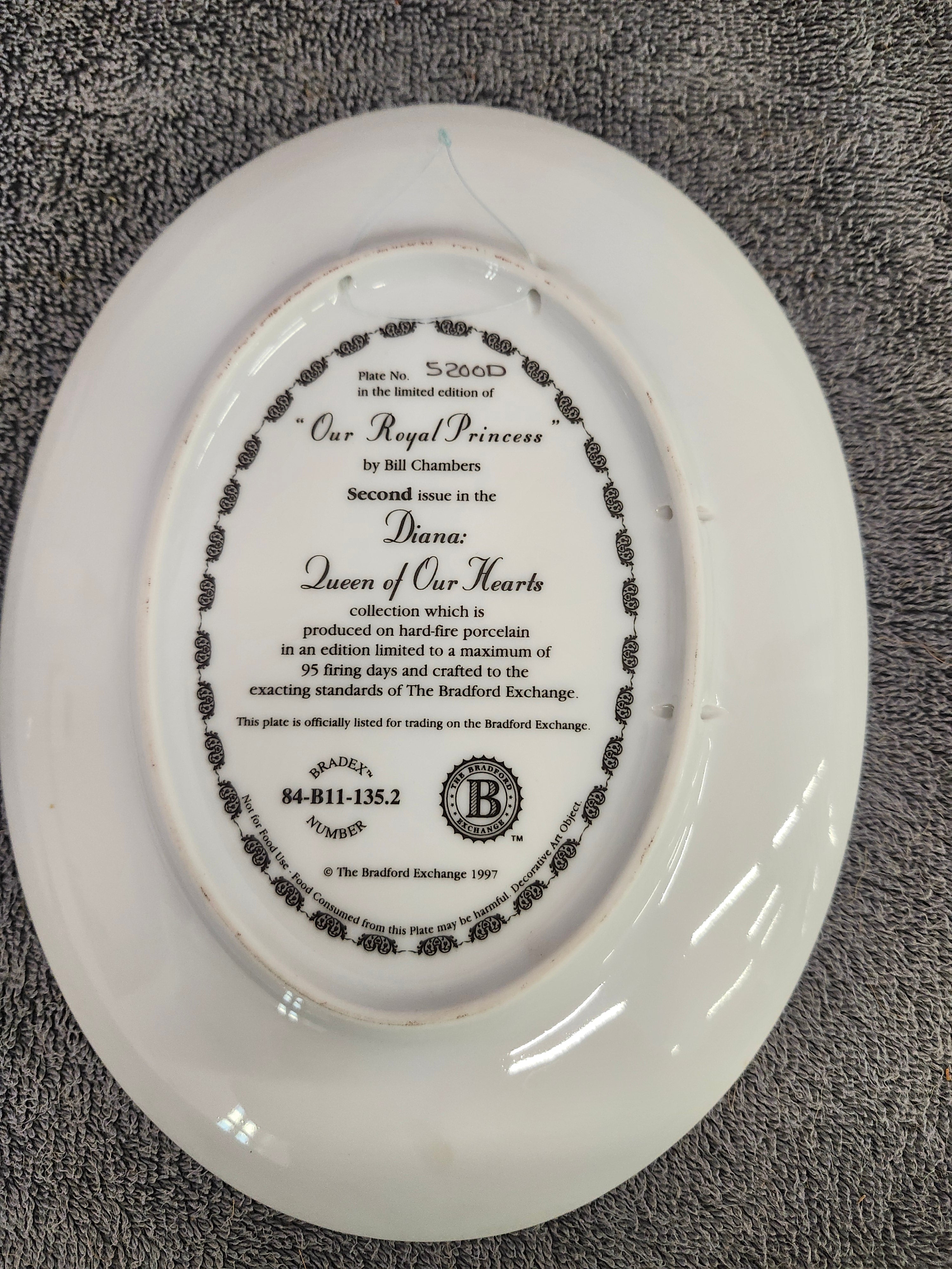 Princess Diana collector plates x3