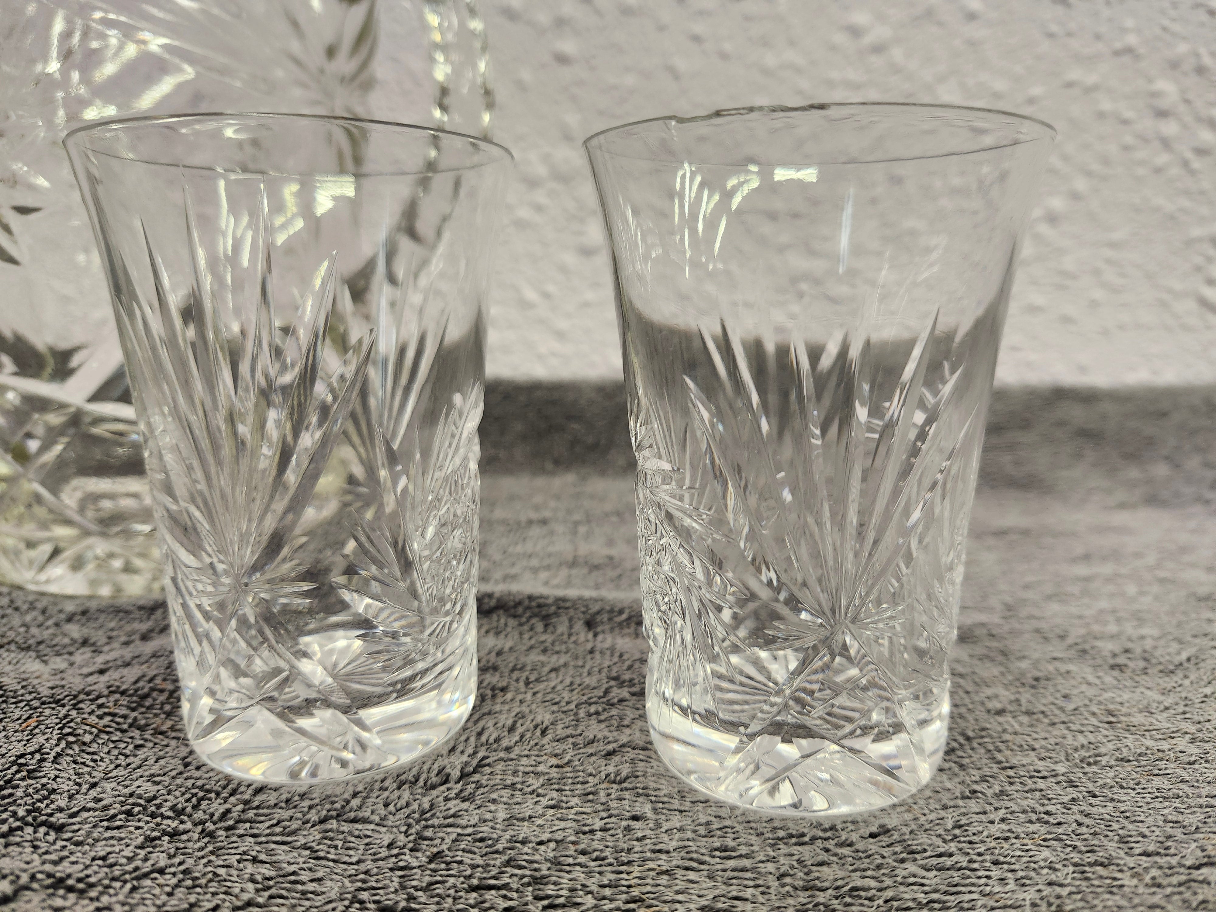 Anchor Hockings pitcher. Price is for all 4 pieces