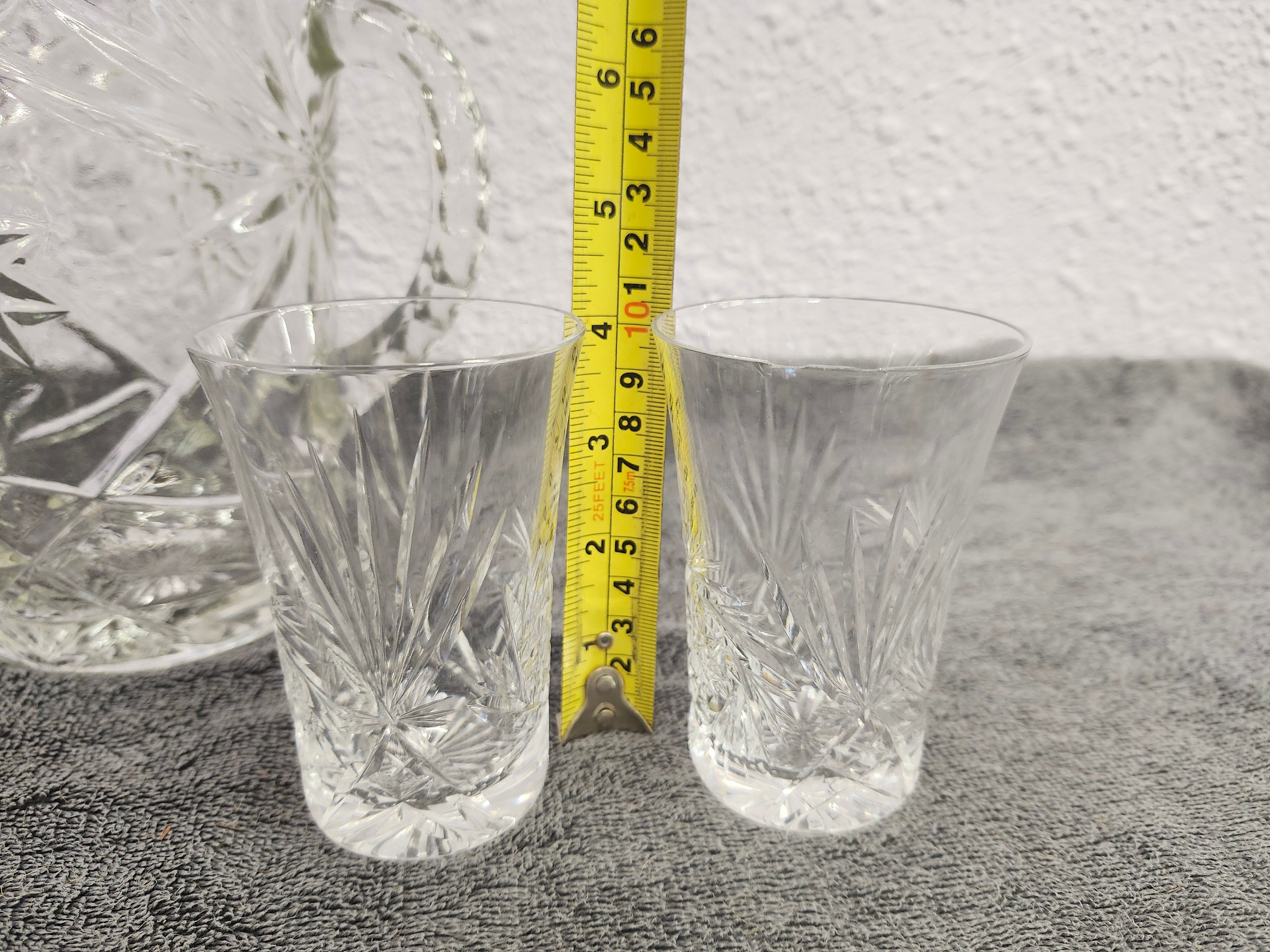 Anchor Hockings pitcher. Price is for all 4 pieces