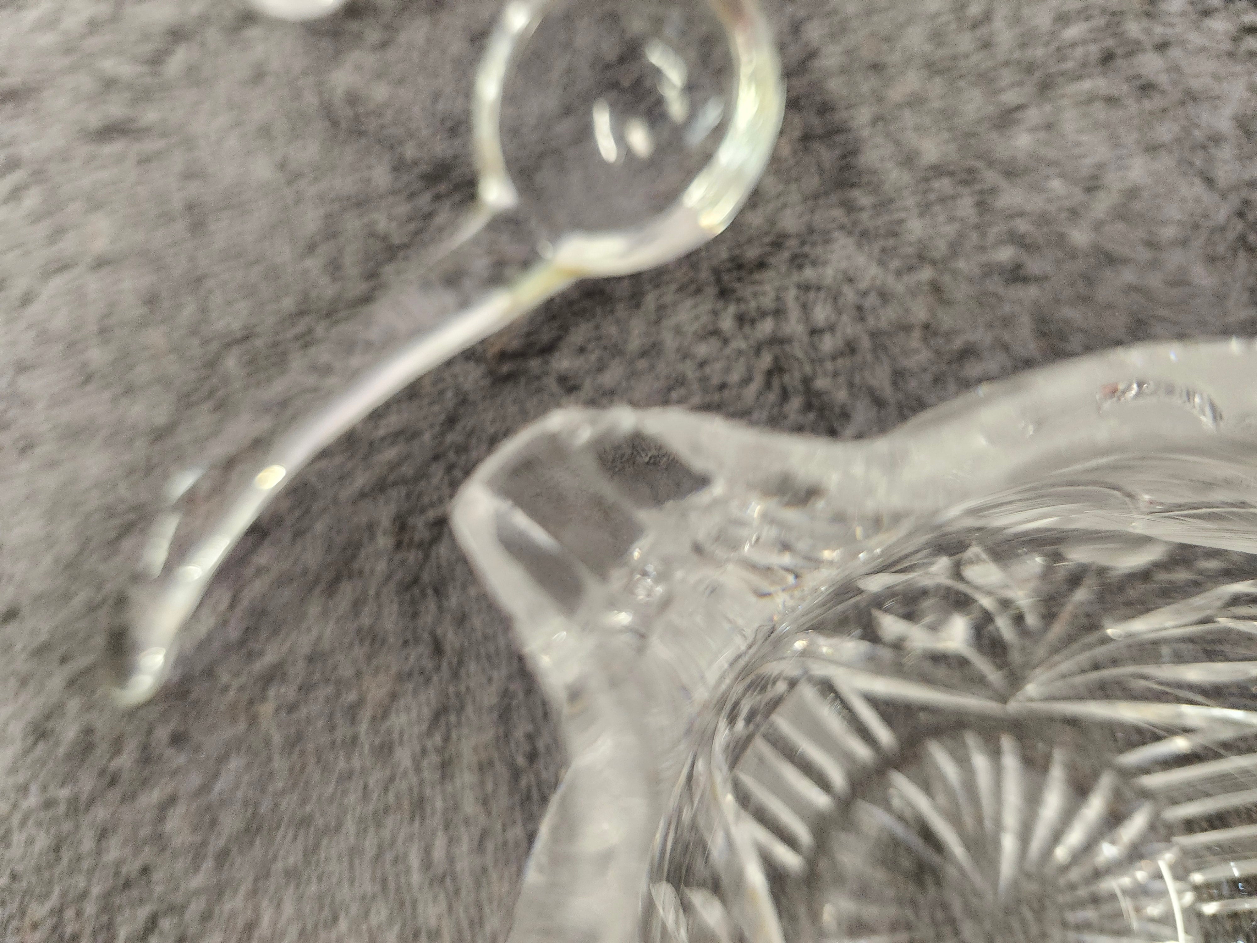 Cream & sugar set with glass spoon