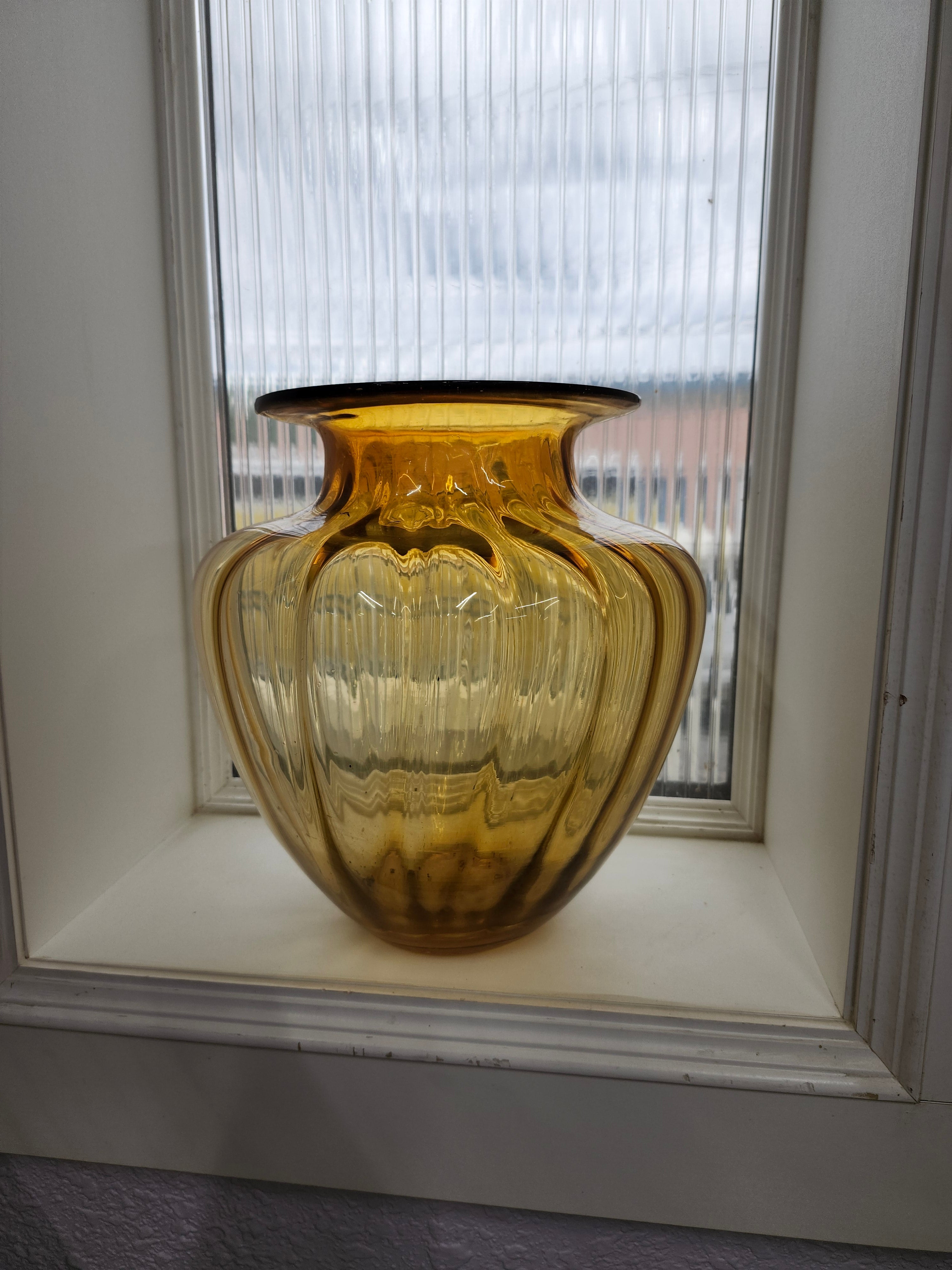 Large Amber vase