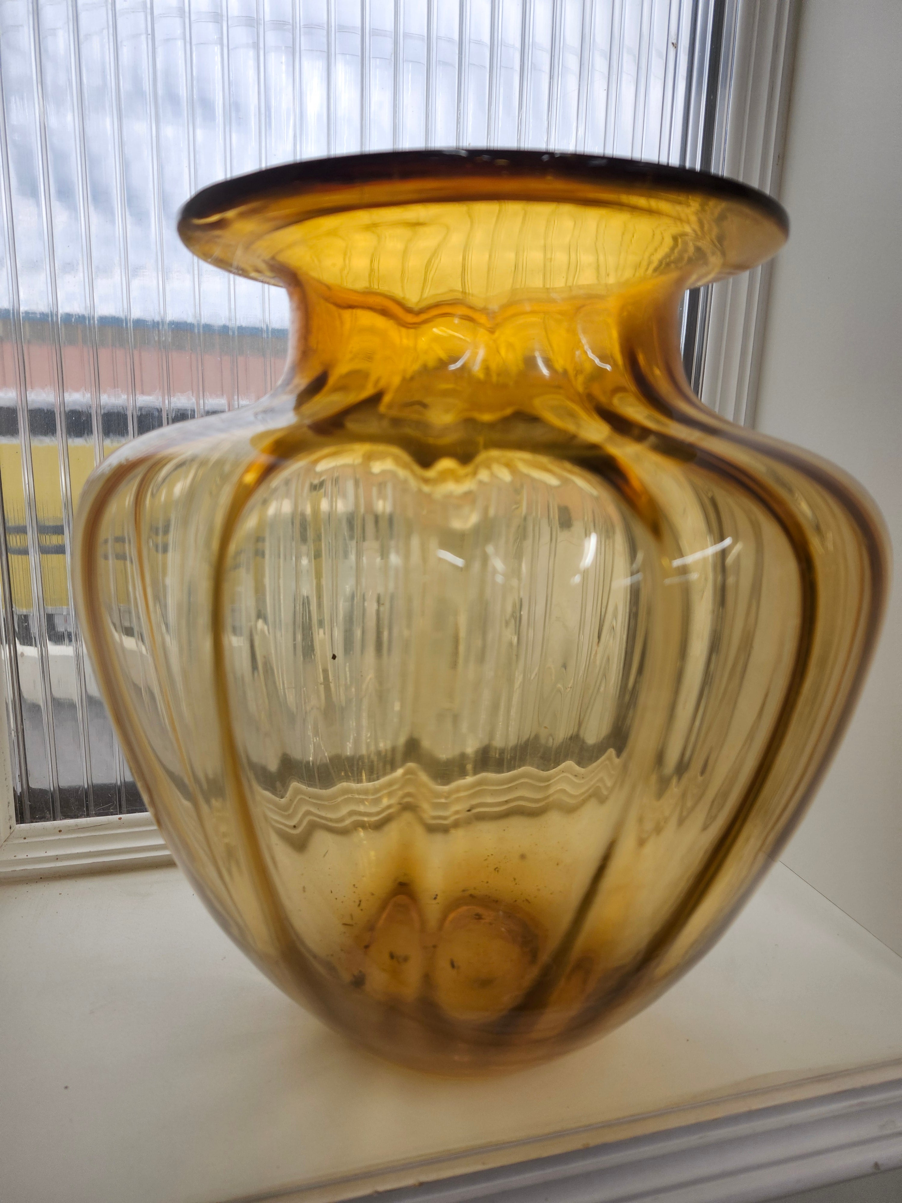 Large Amber vase