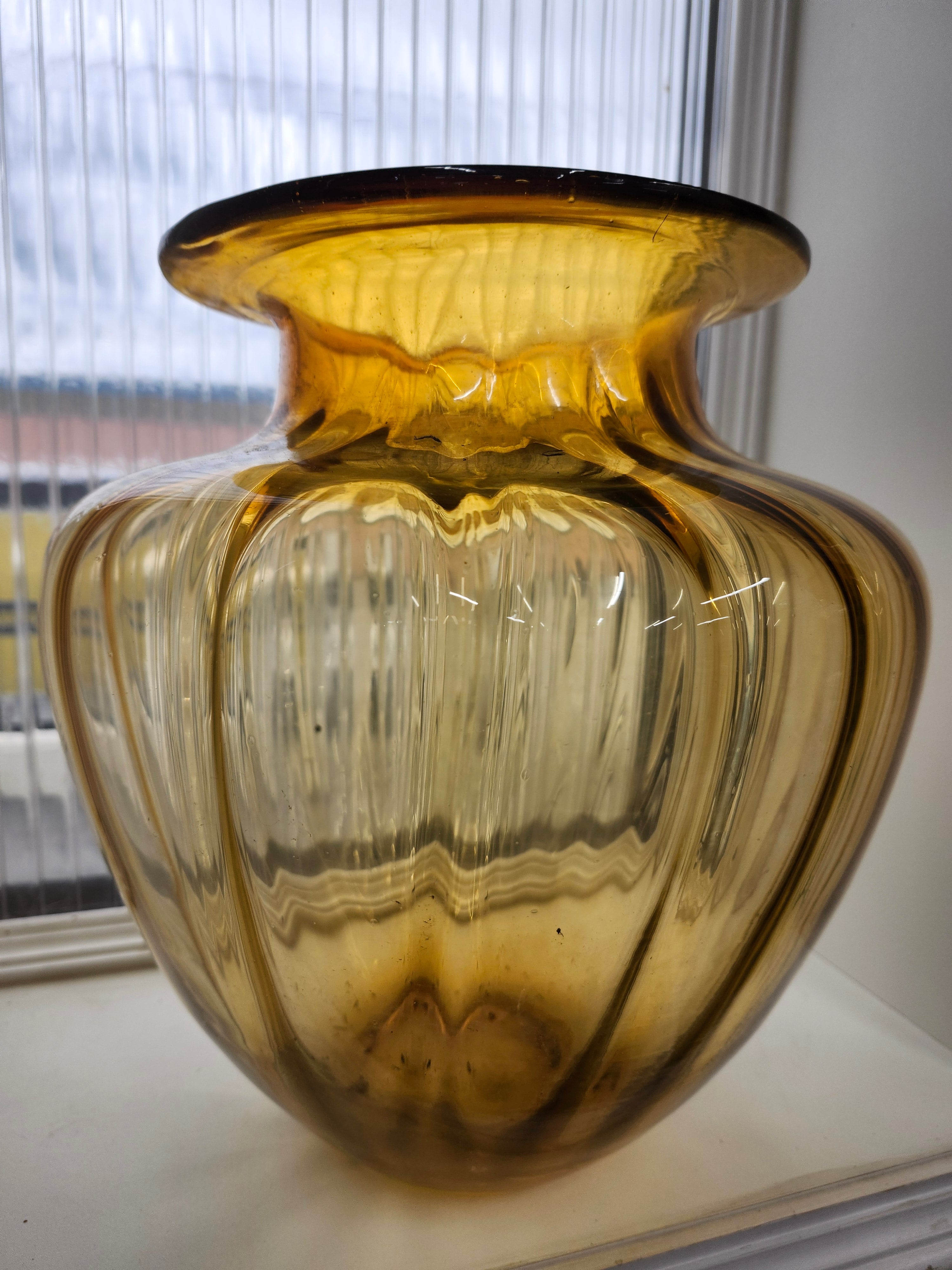 Large Amber vase