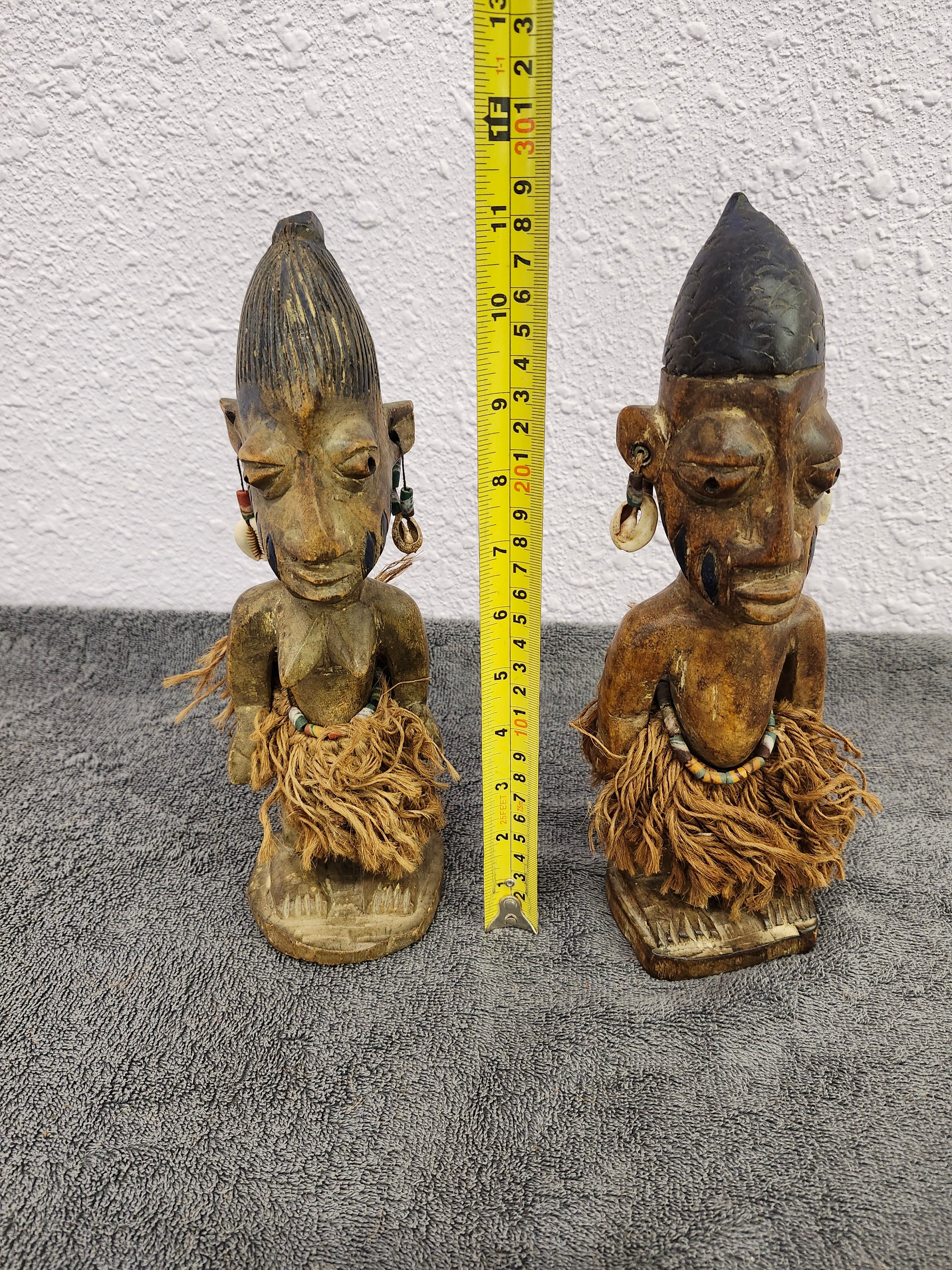 Twin wooden African tribal art