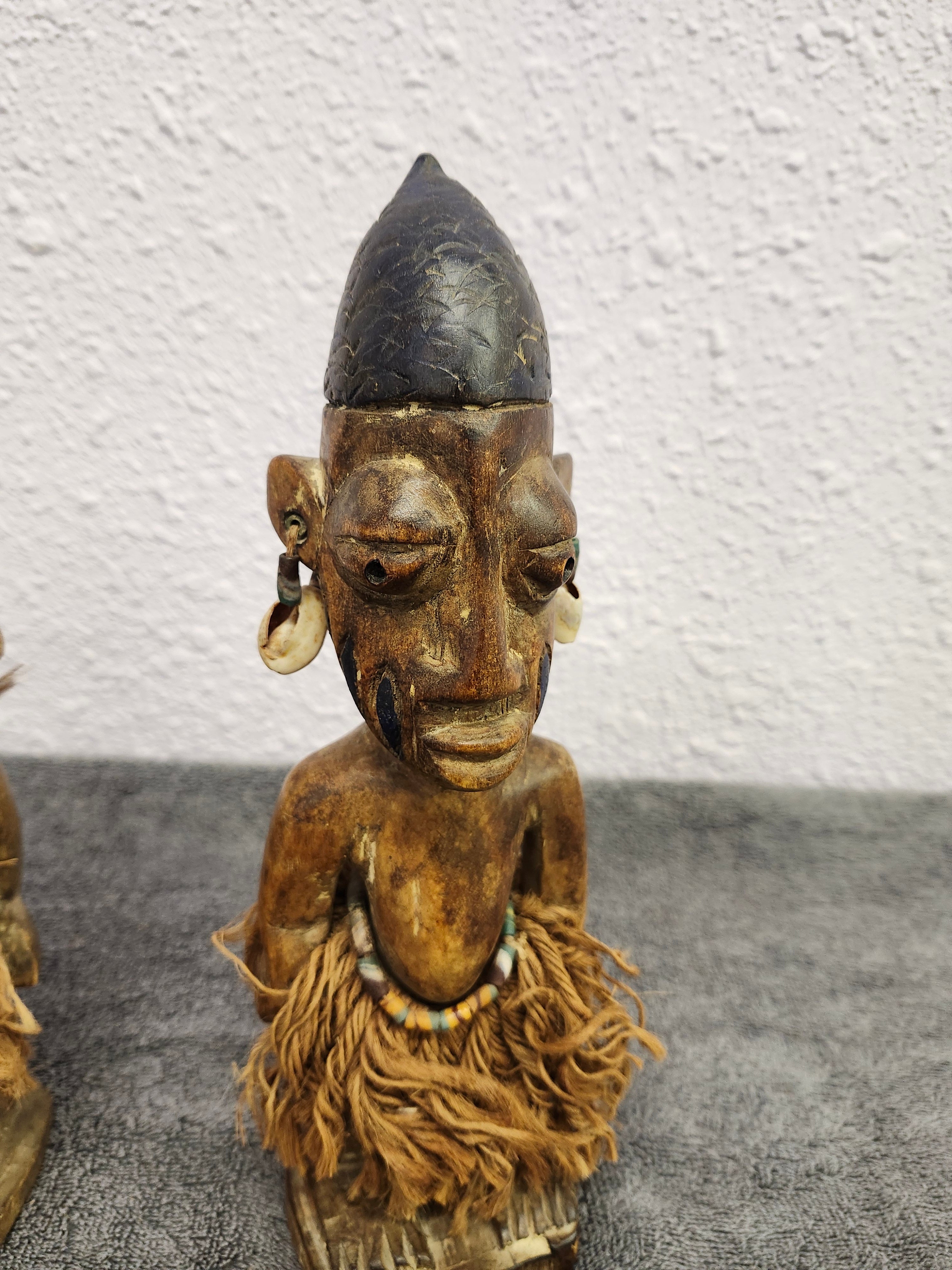 Twin wooden African tribal art