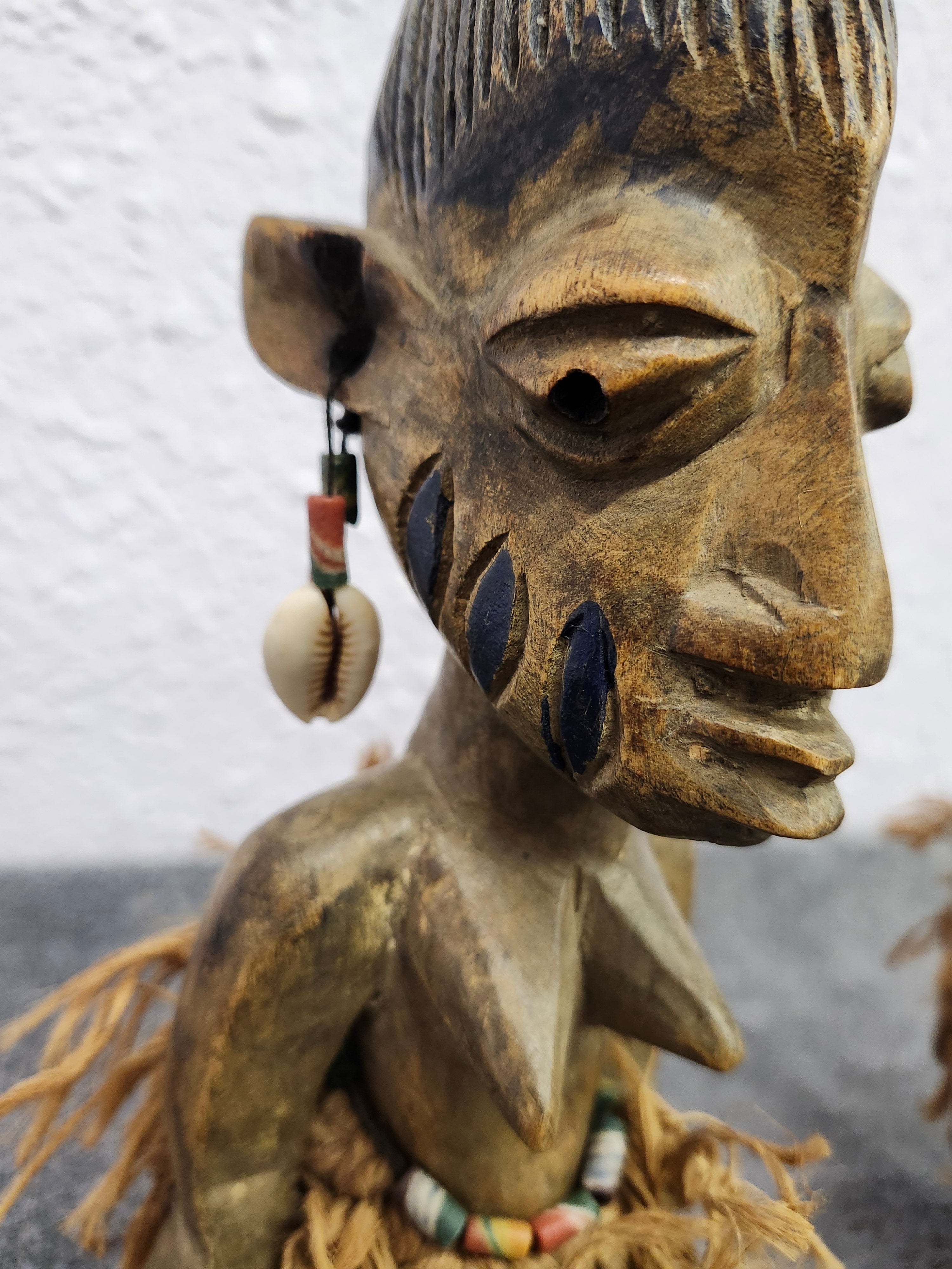 Twin wooden African tribal art