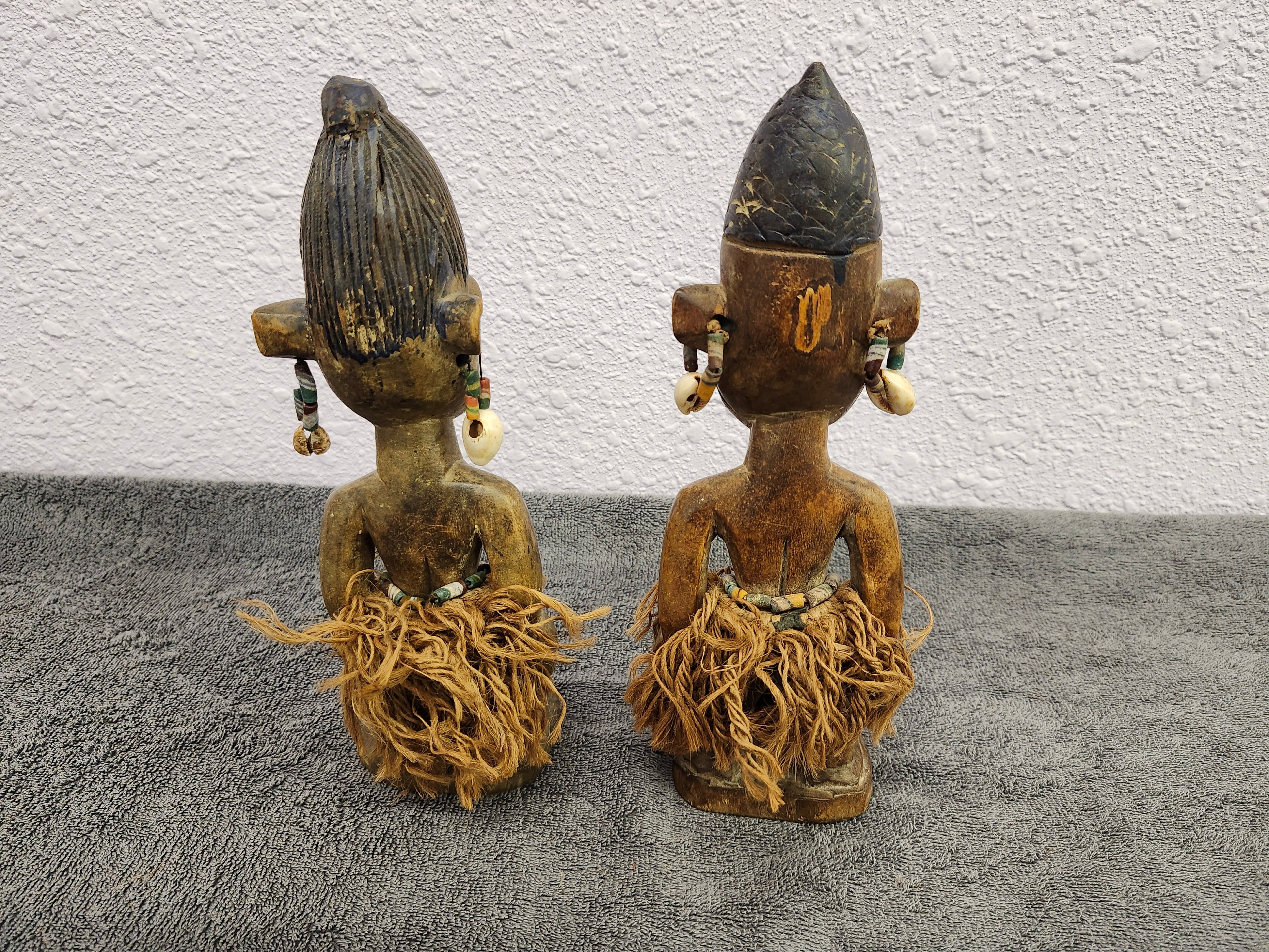 Twin wooden African tribal art