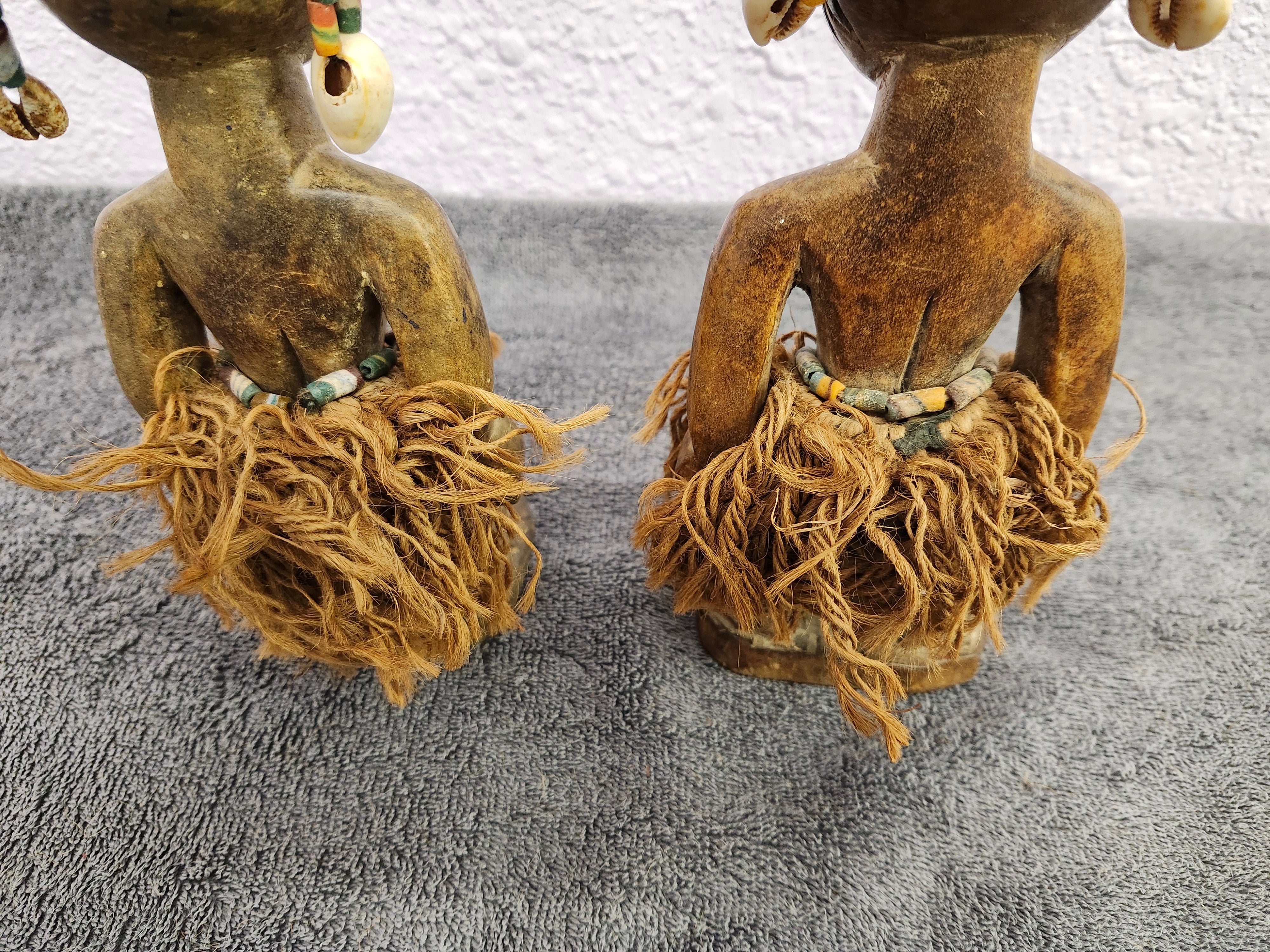 Twin wooden African tribal art