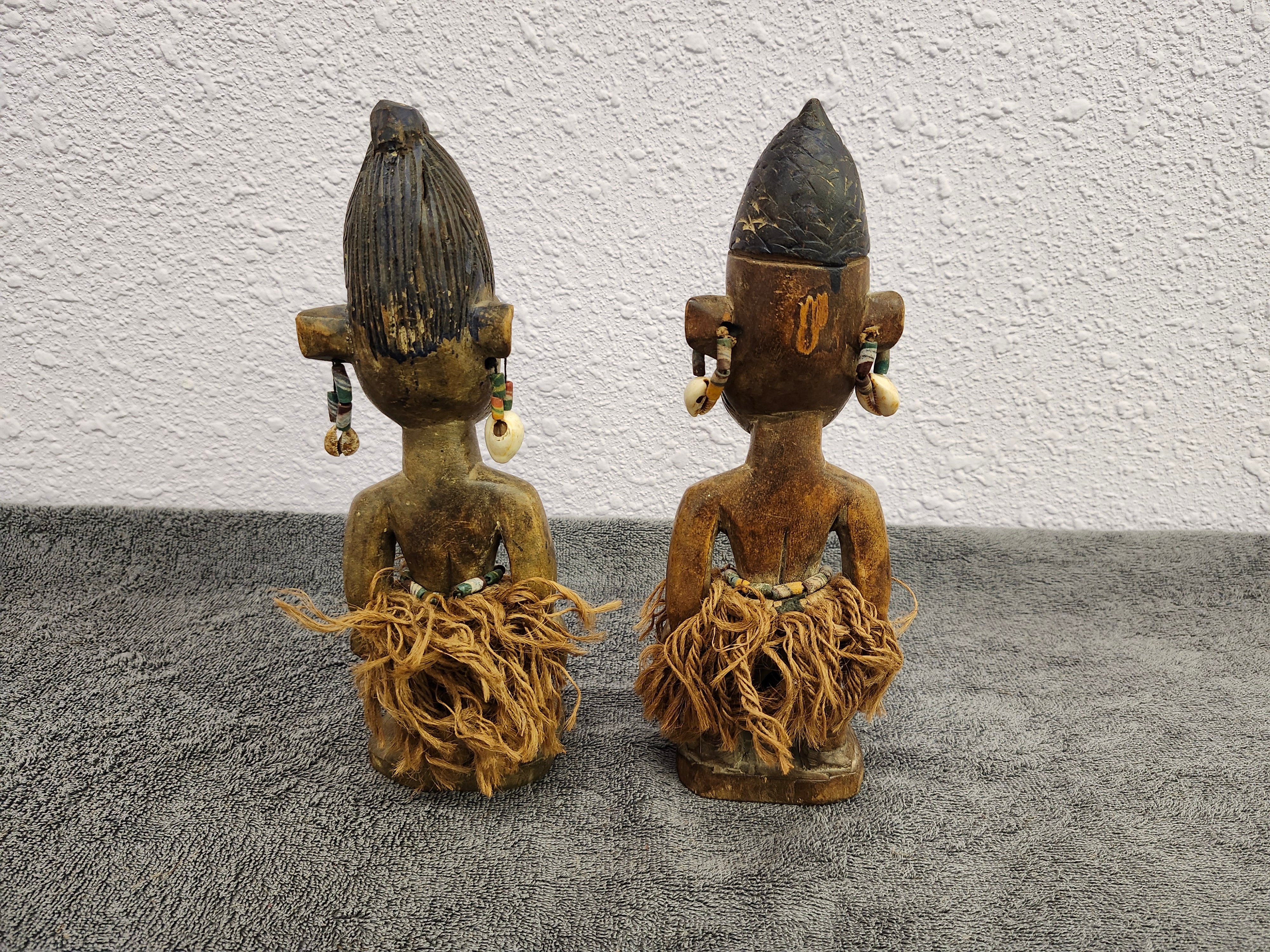 Twin wooden African tribal art