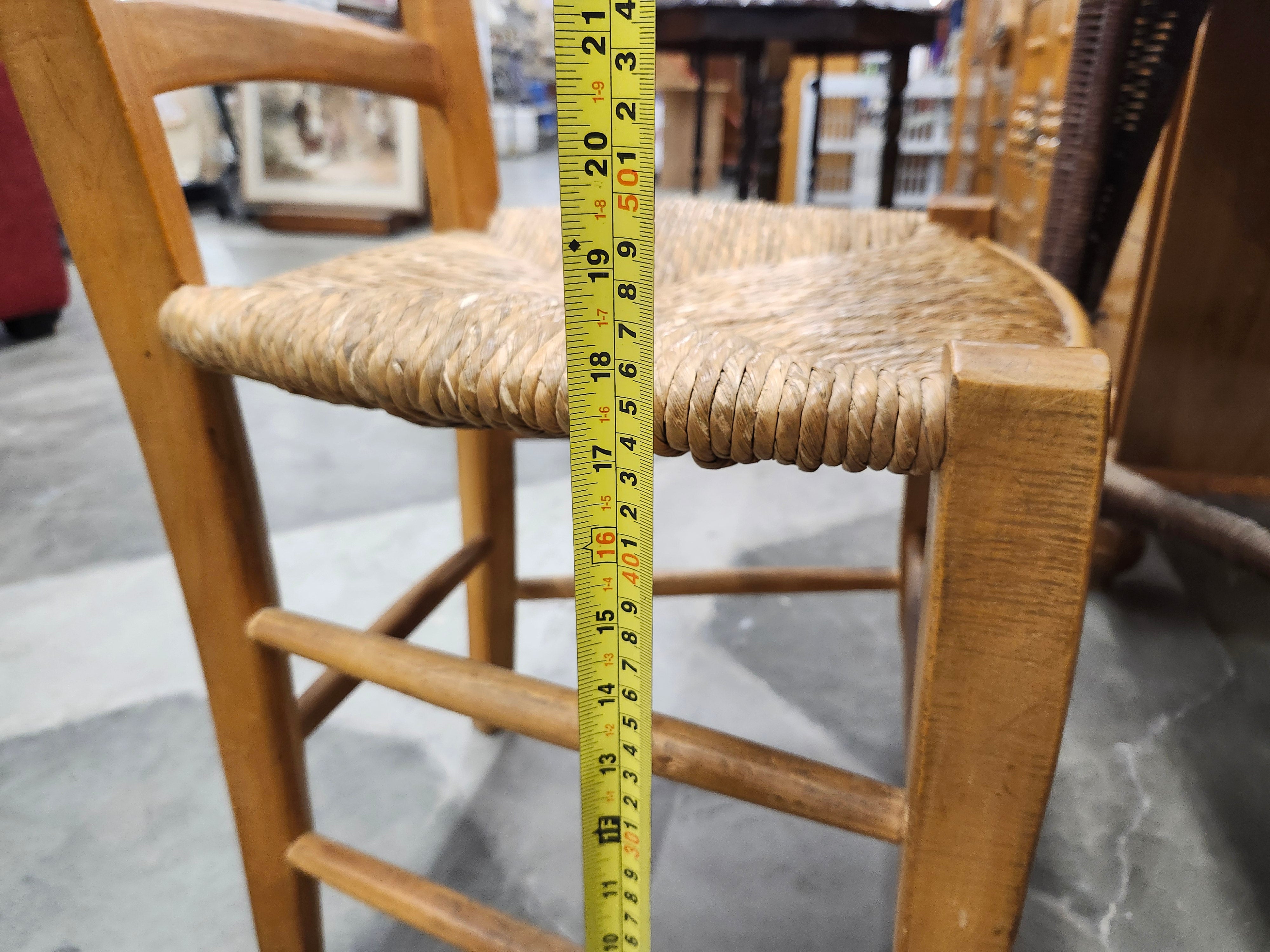 Wicker / bamboo table & chair