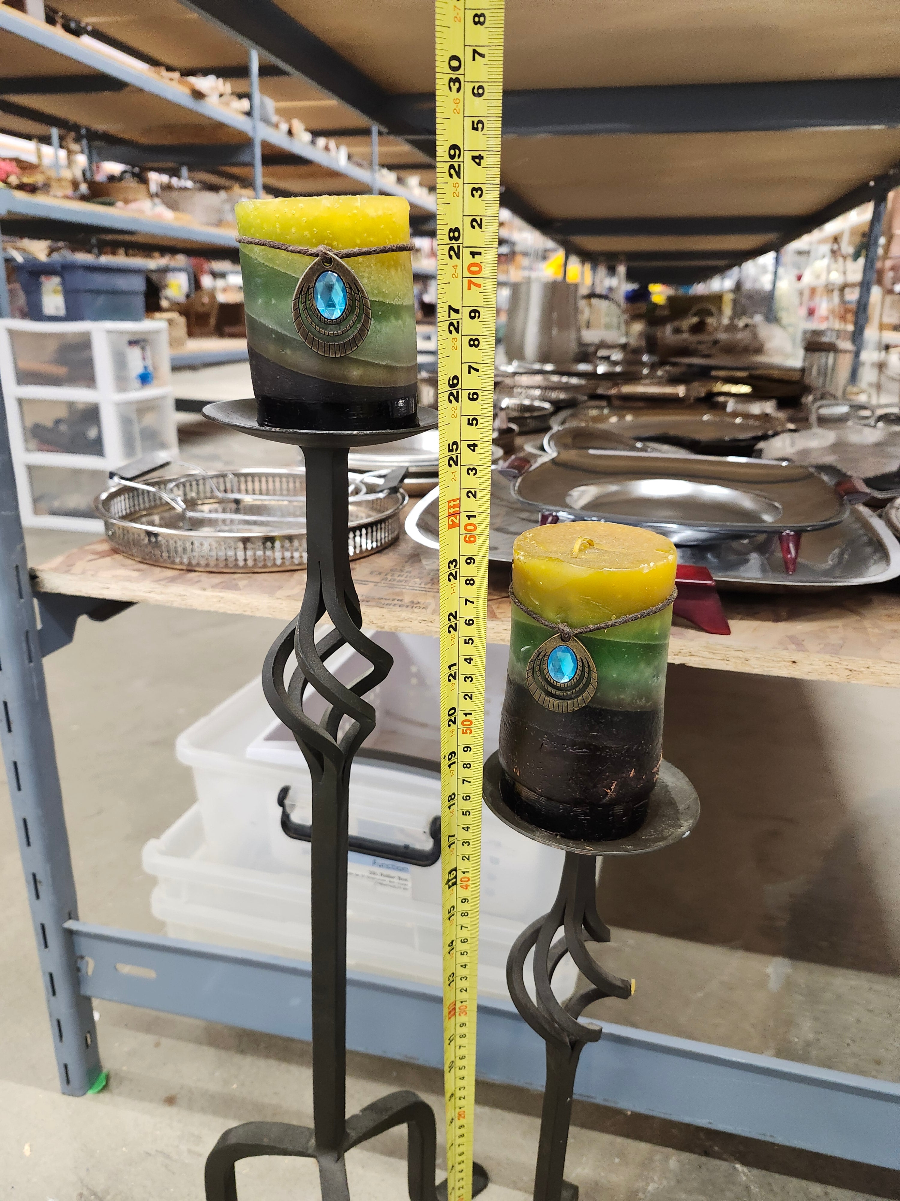 Candle holder and candles