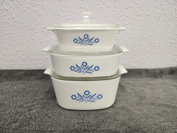 X3 pyrex casserole bakeware