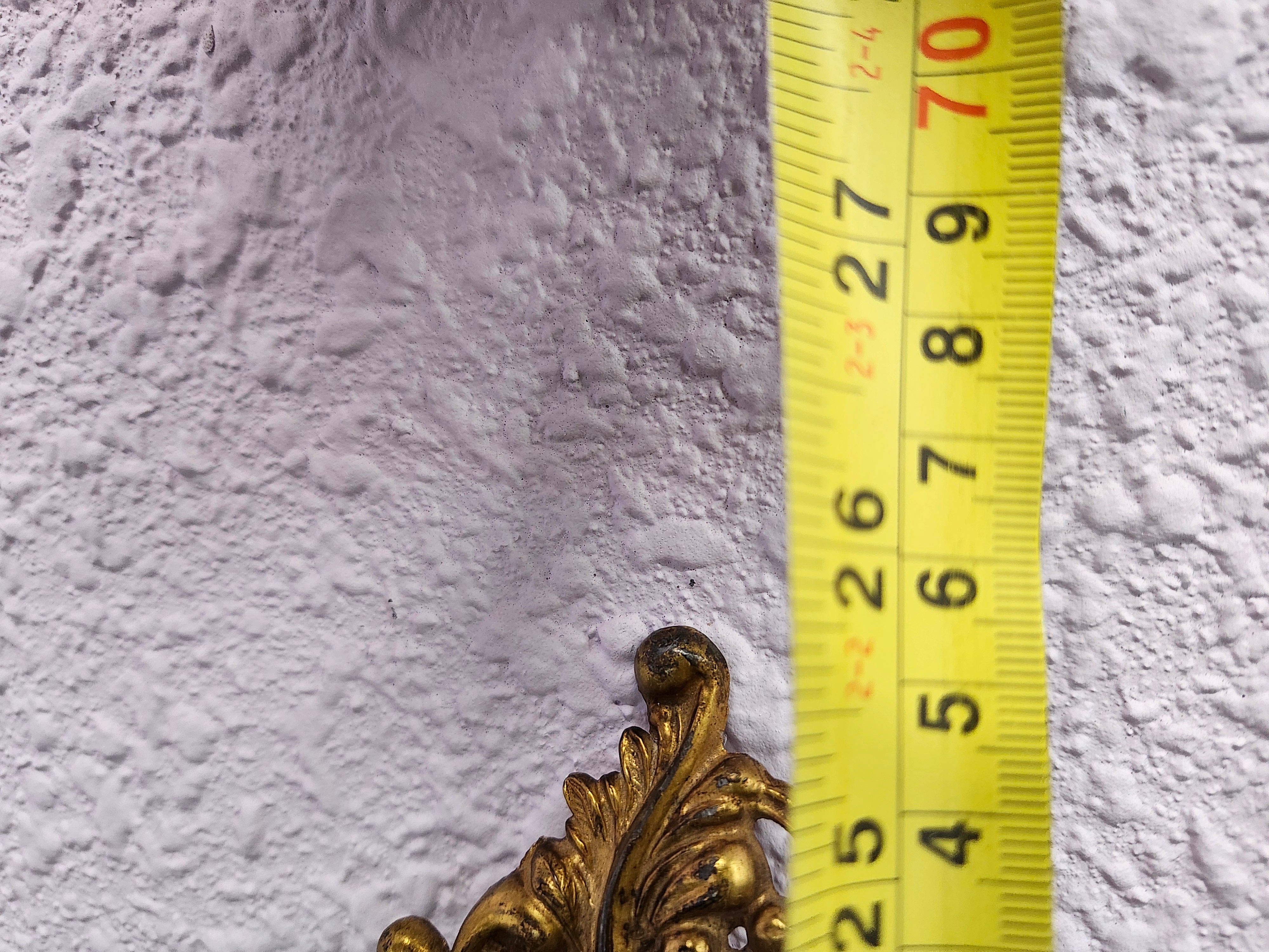 Antique brass picture frame