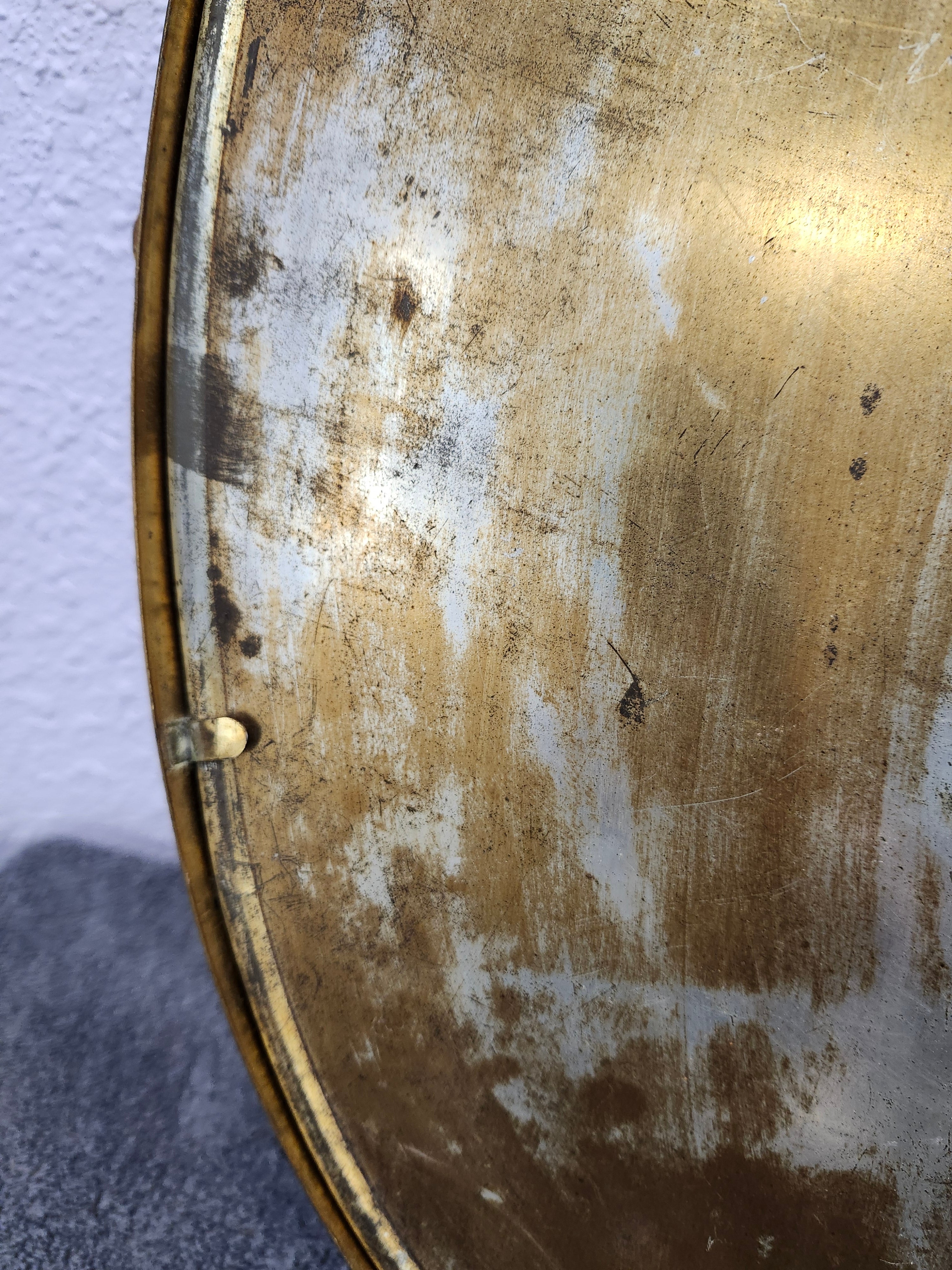 Antique brass picture frame