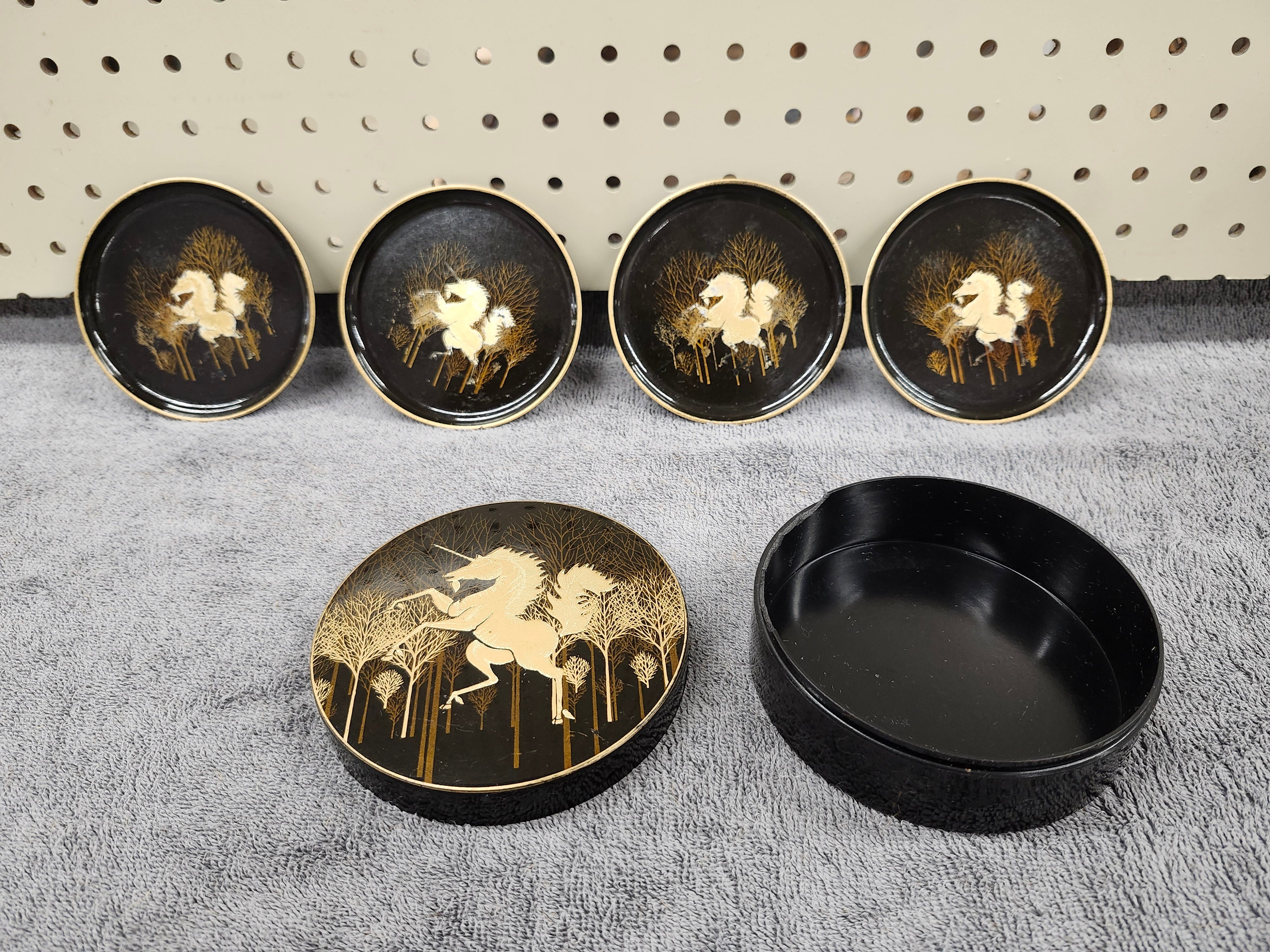 Coasters & case
