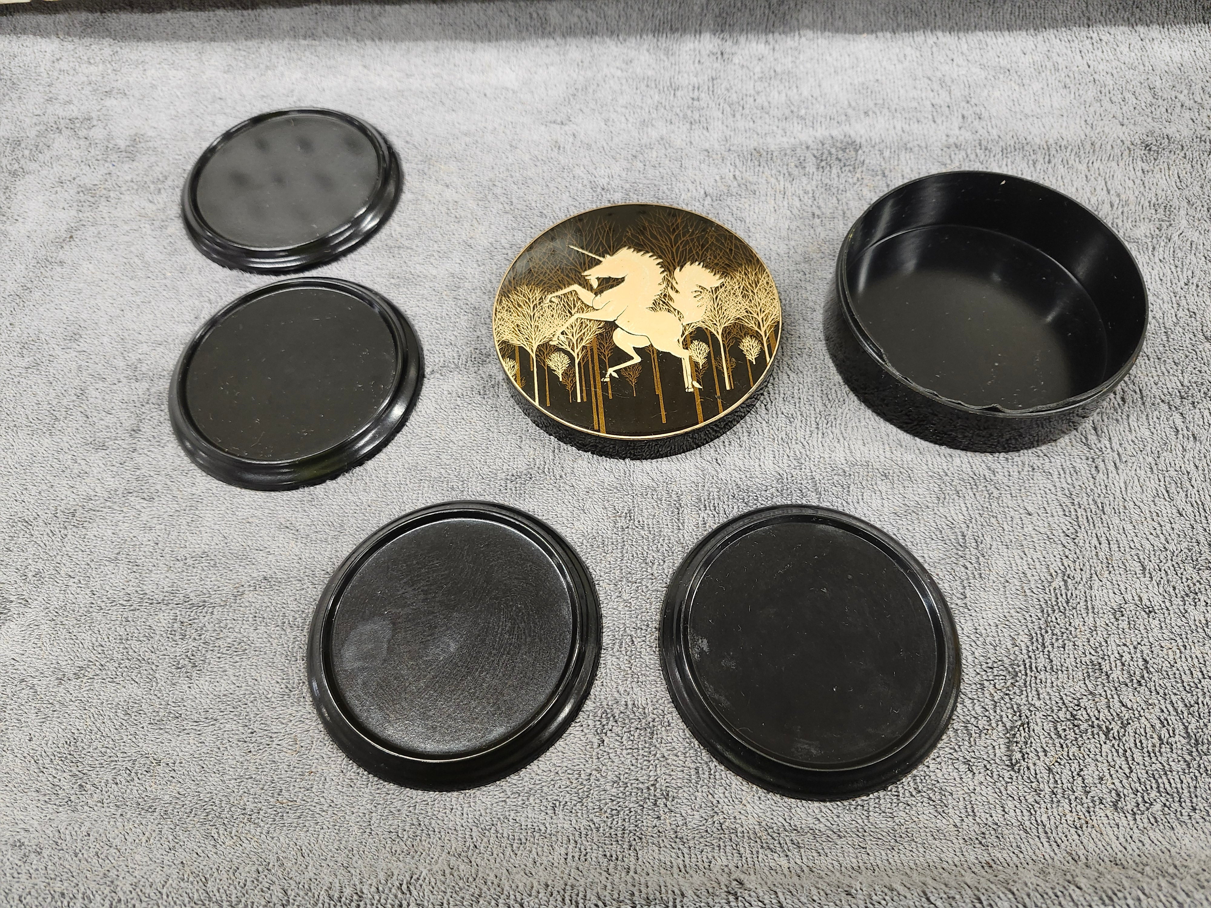 Coasters & case