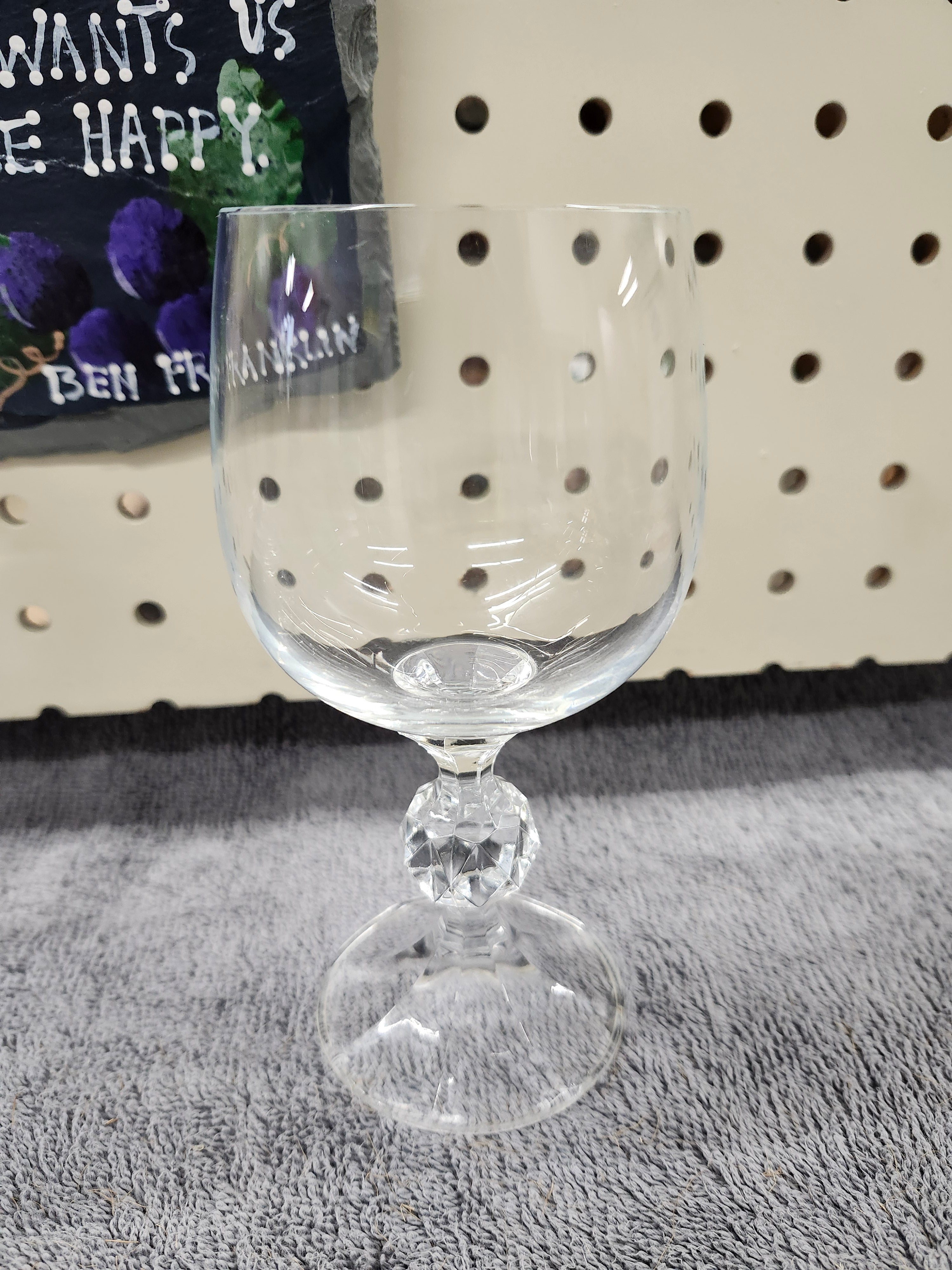 X2 wine glasses & plaque