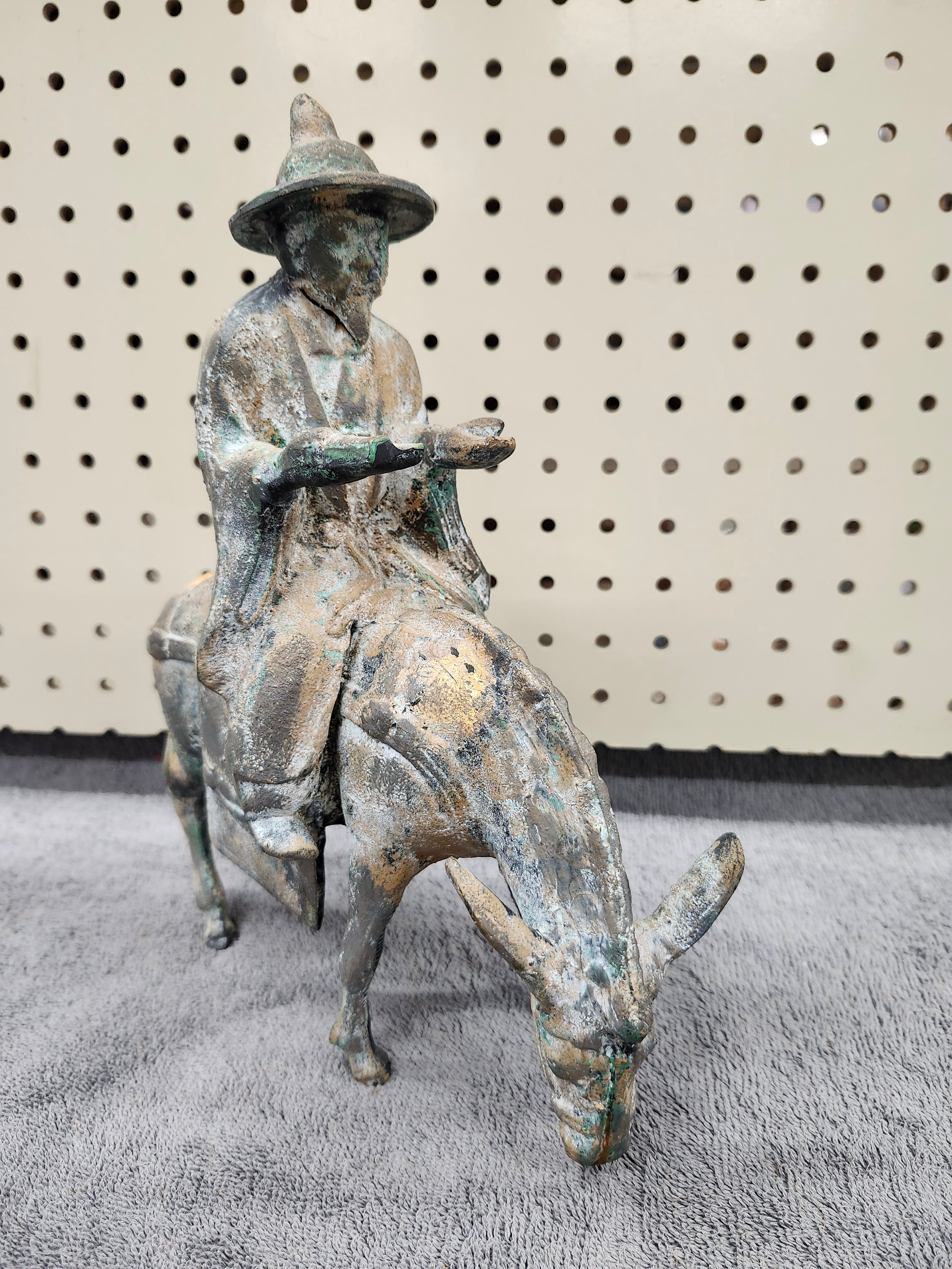Cast iron statue