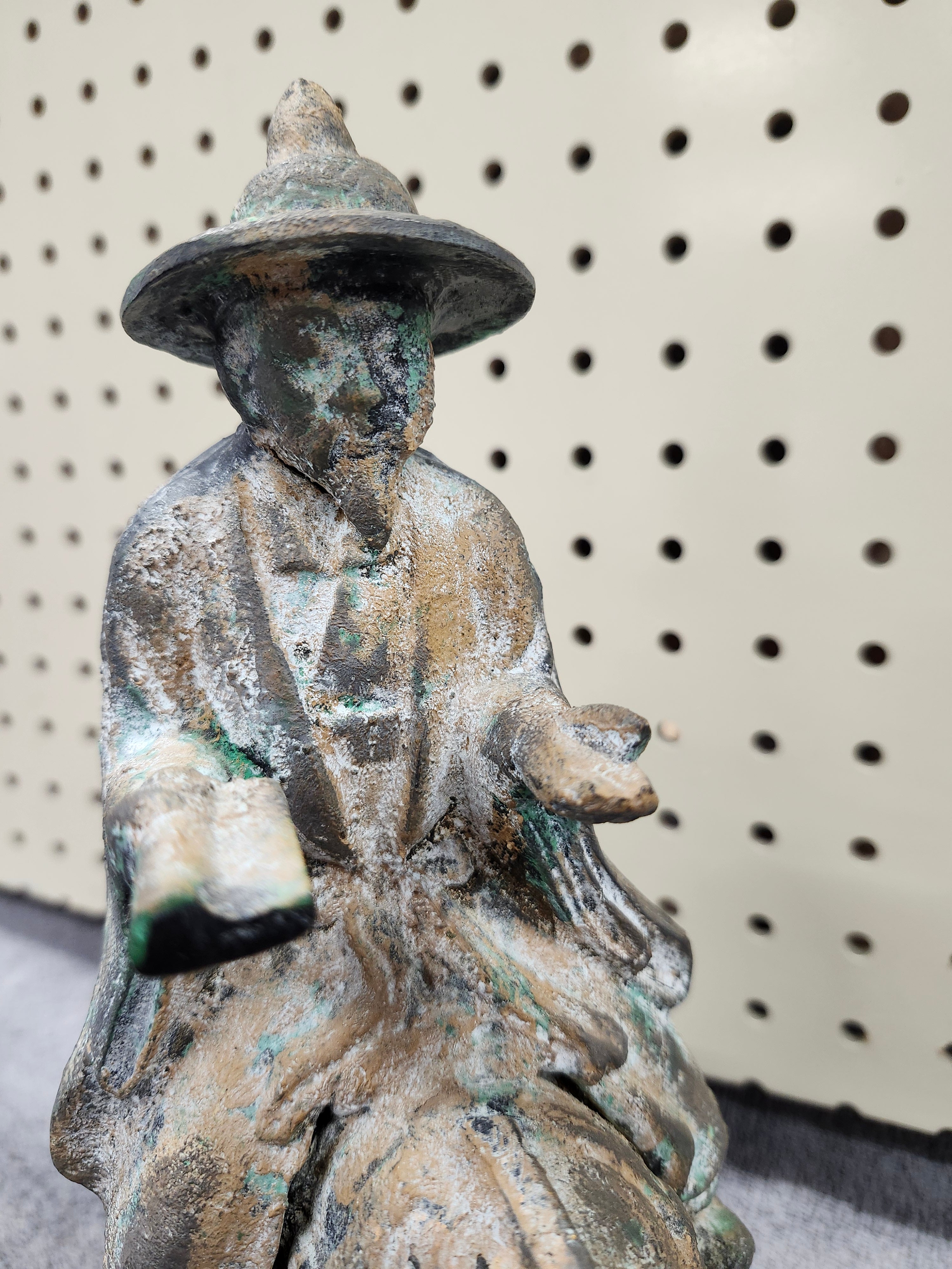 Cast iron statue