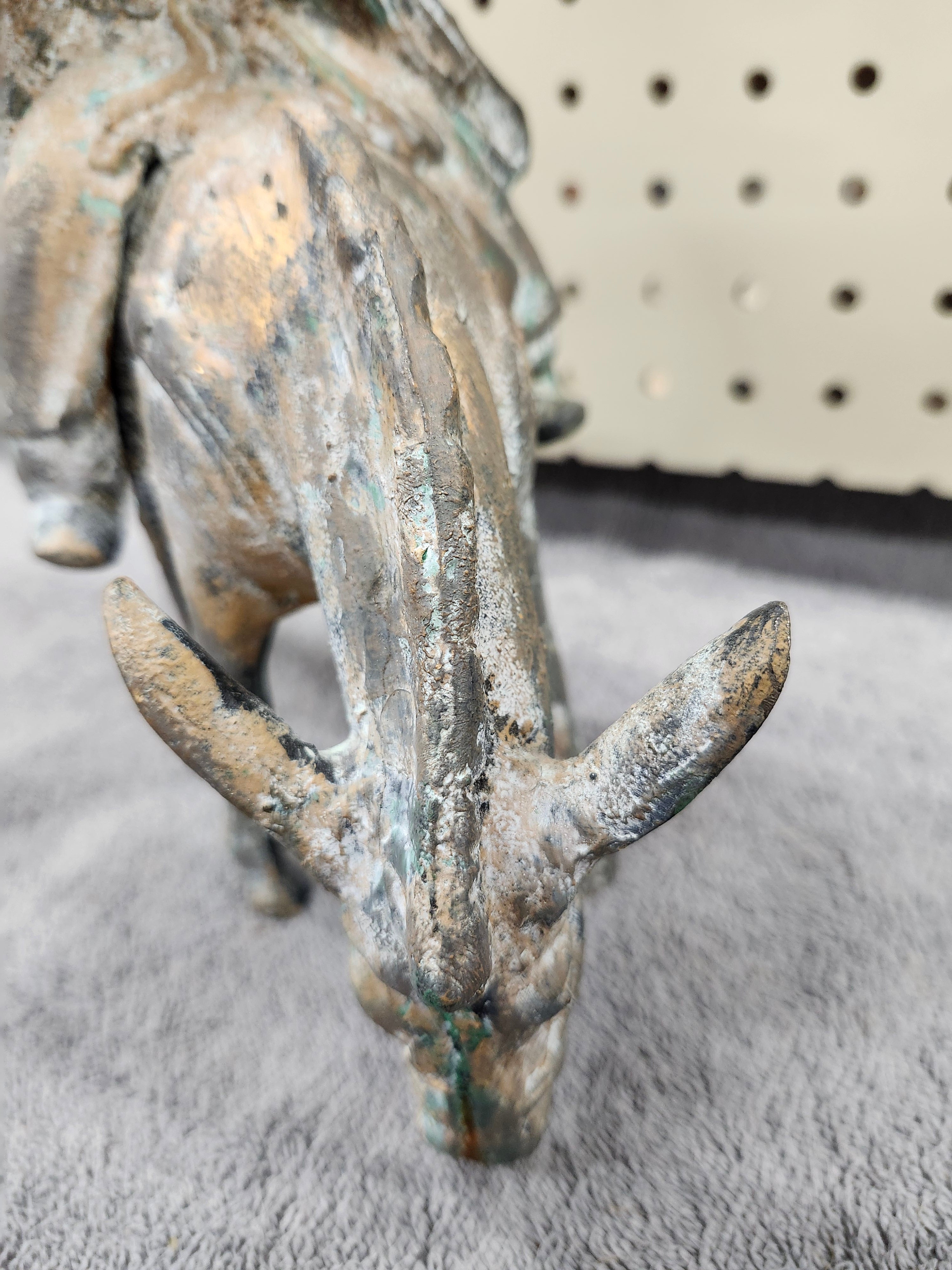 Cast iron statue
