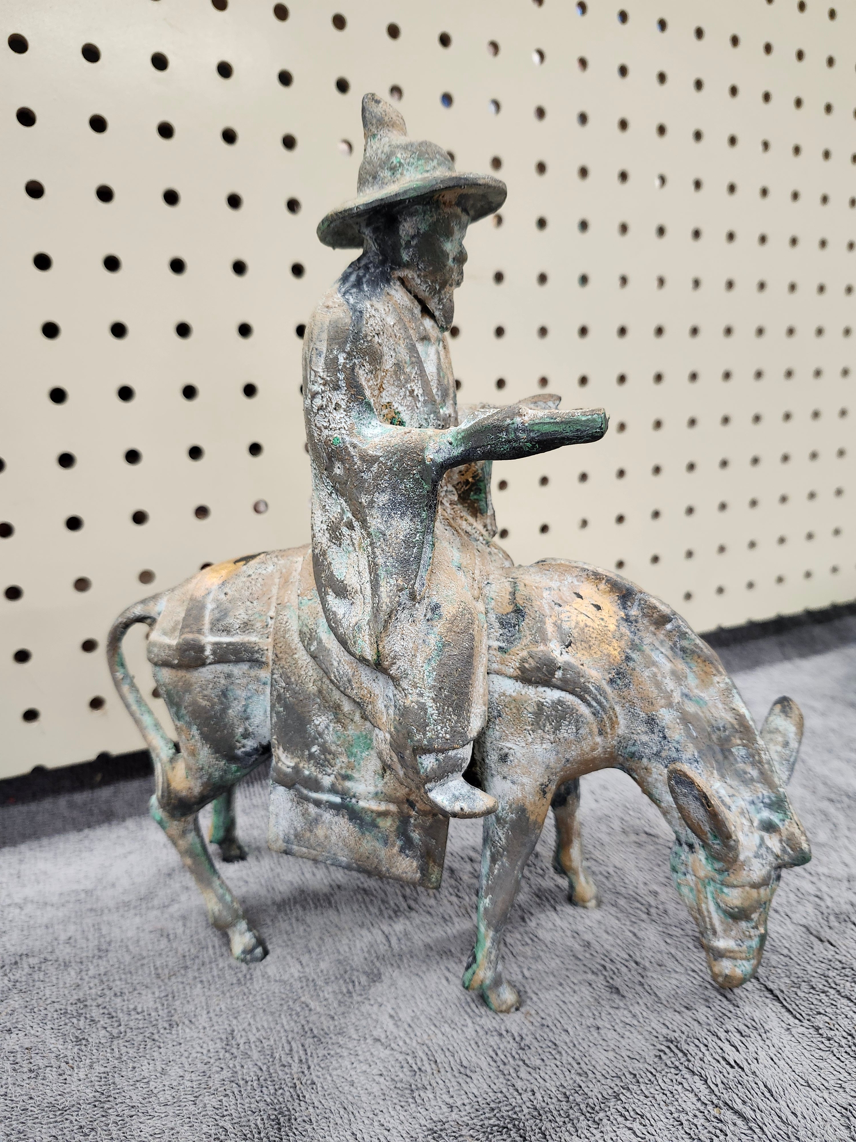 Cast iron statue