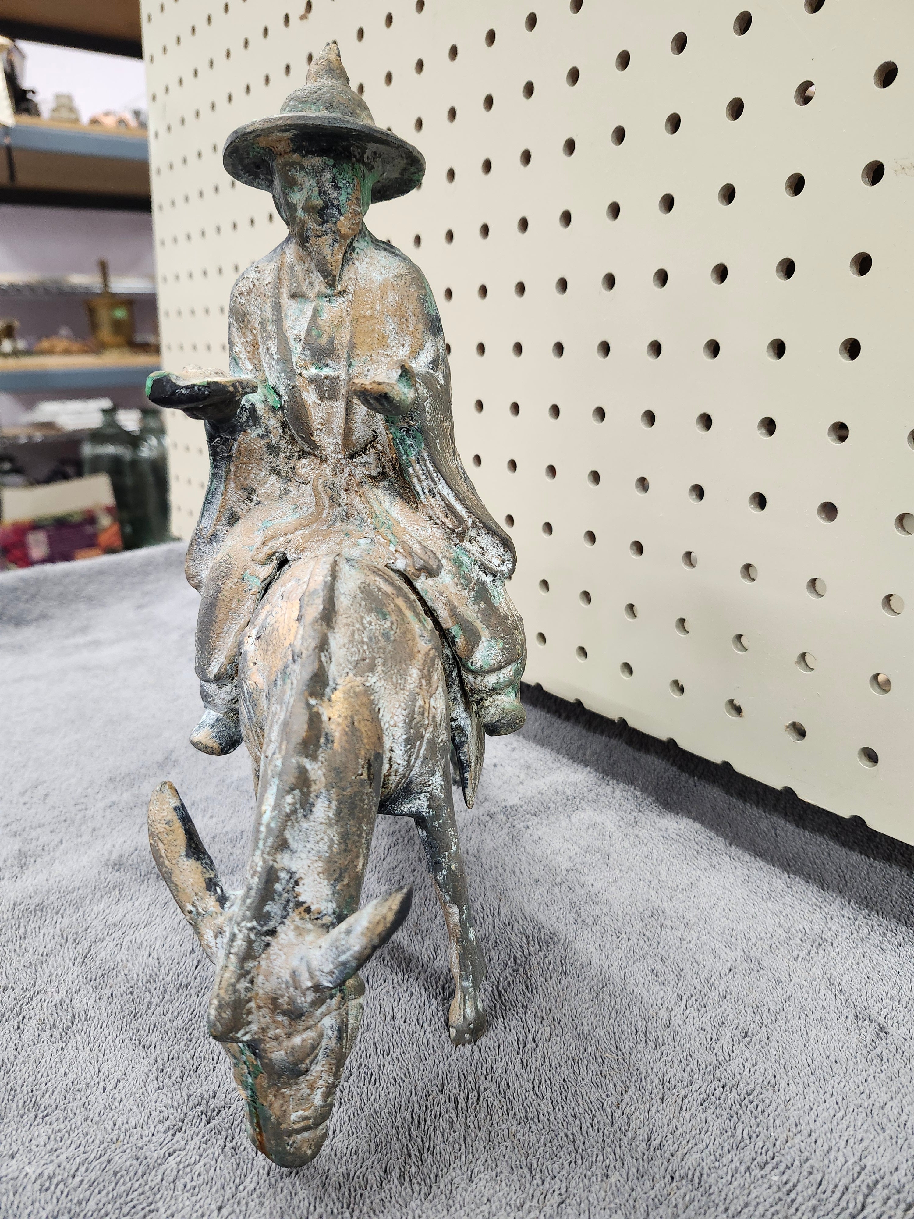 Cast iron statue