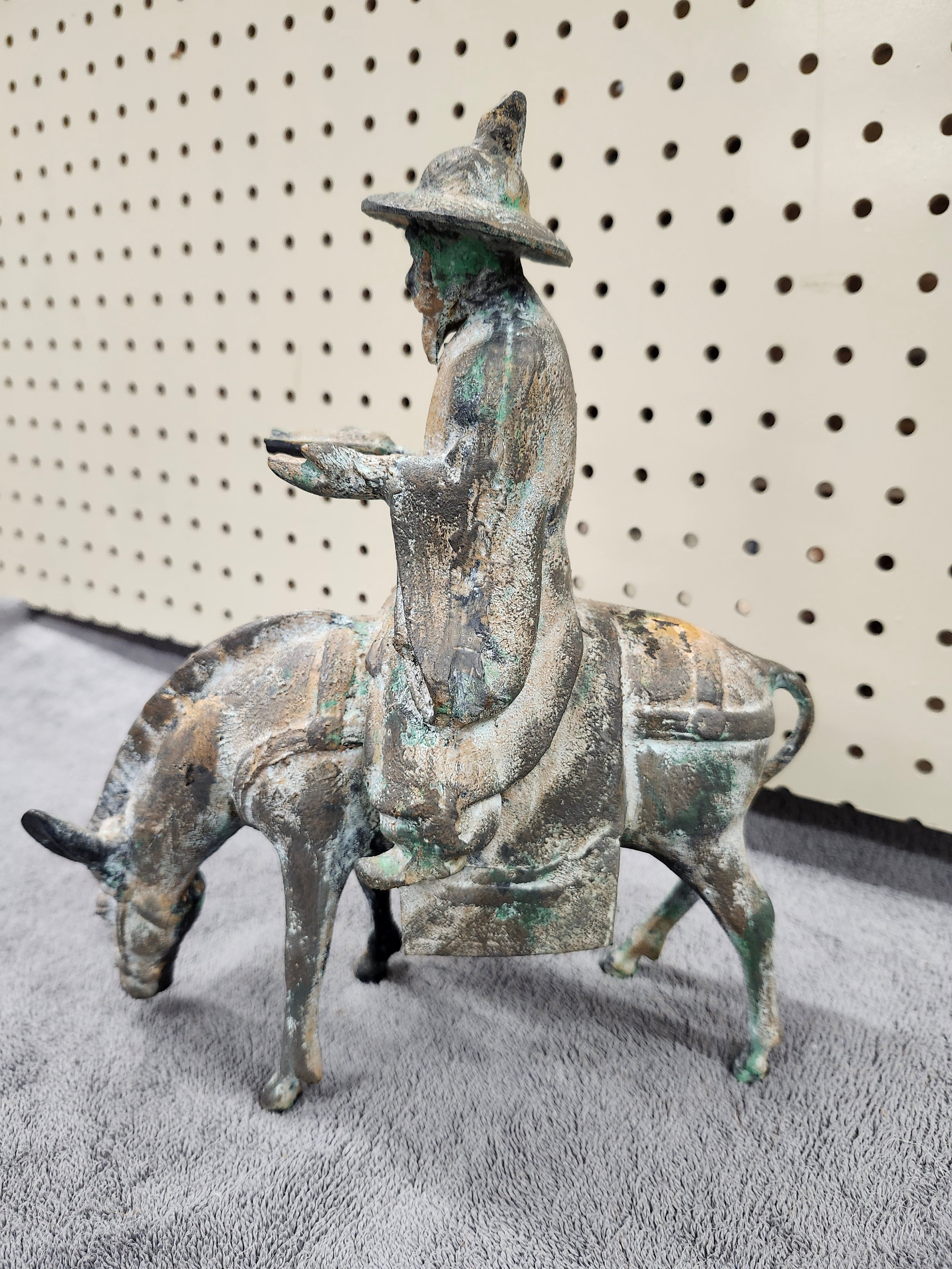Cast iron statue