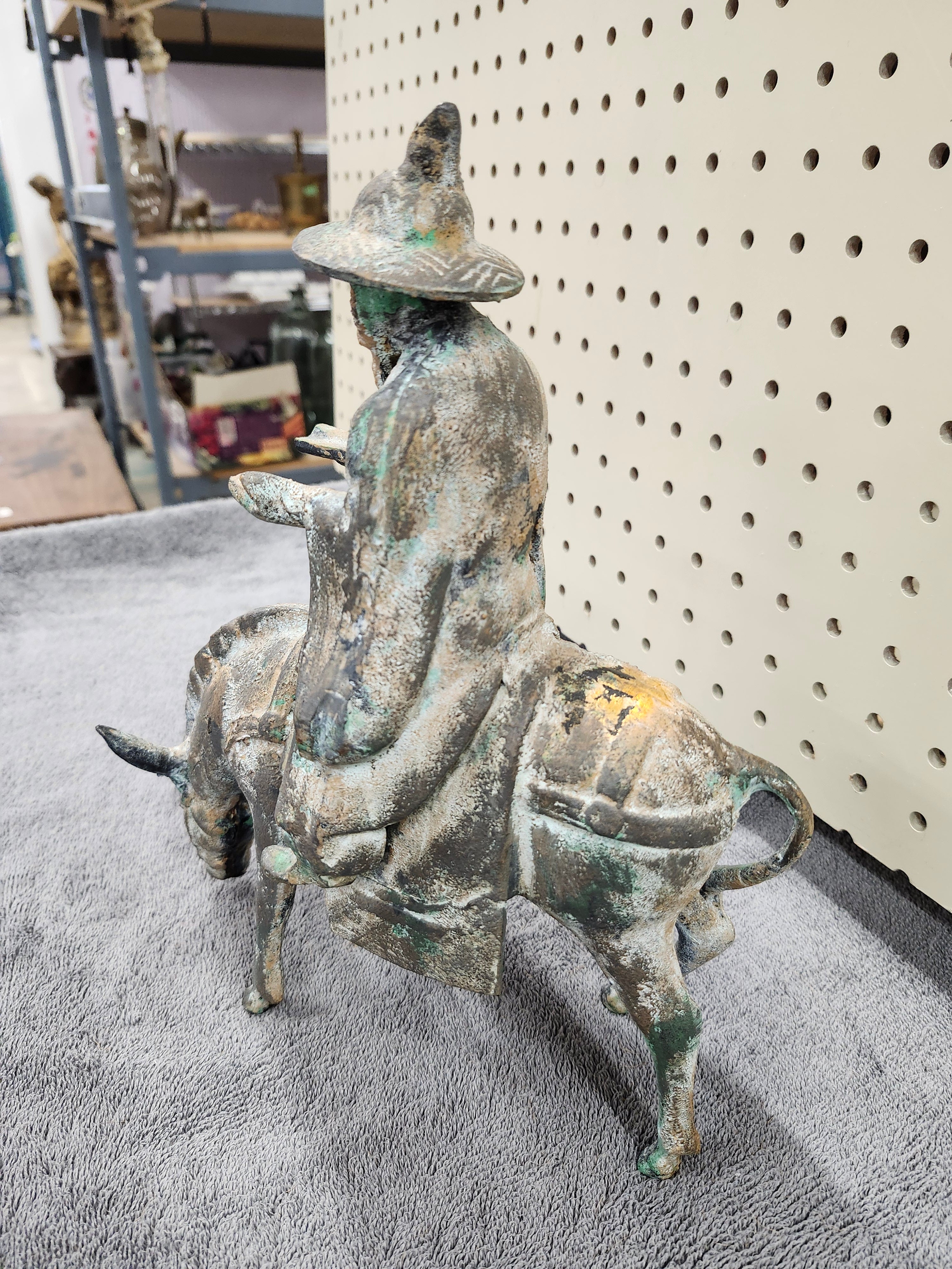 Cast iron statue