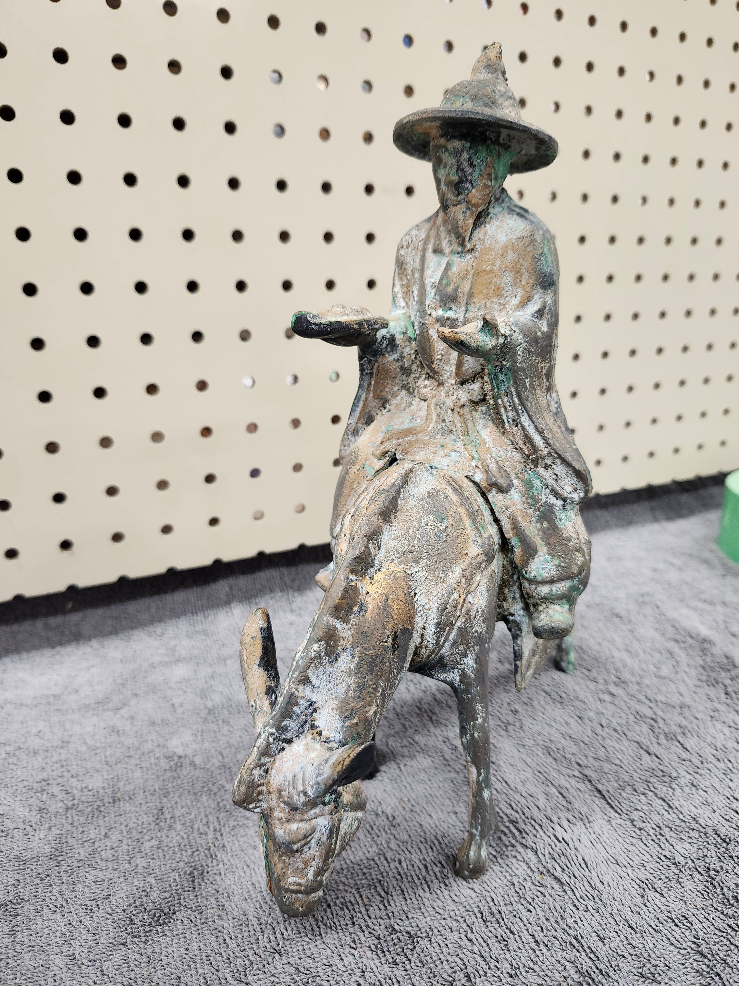 Cast iron statue