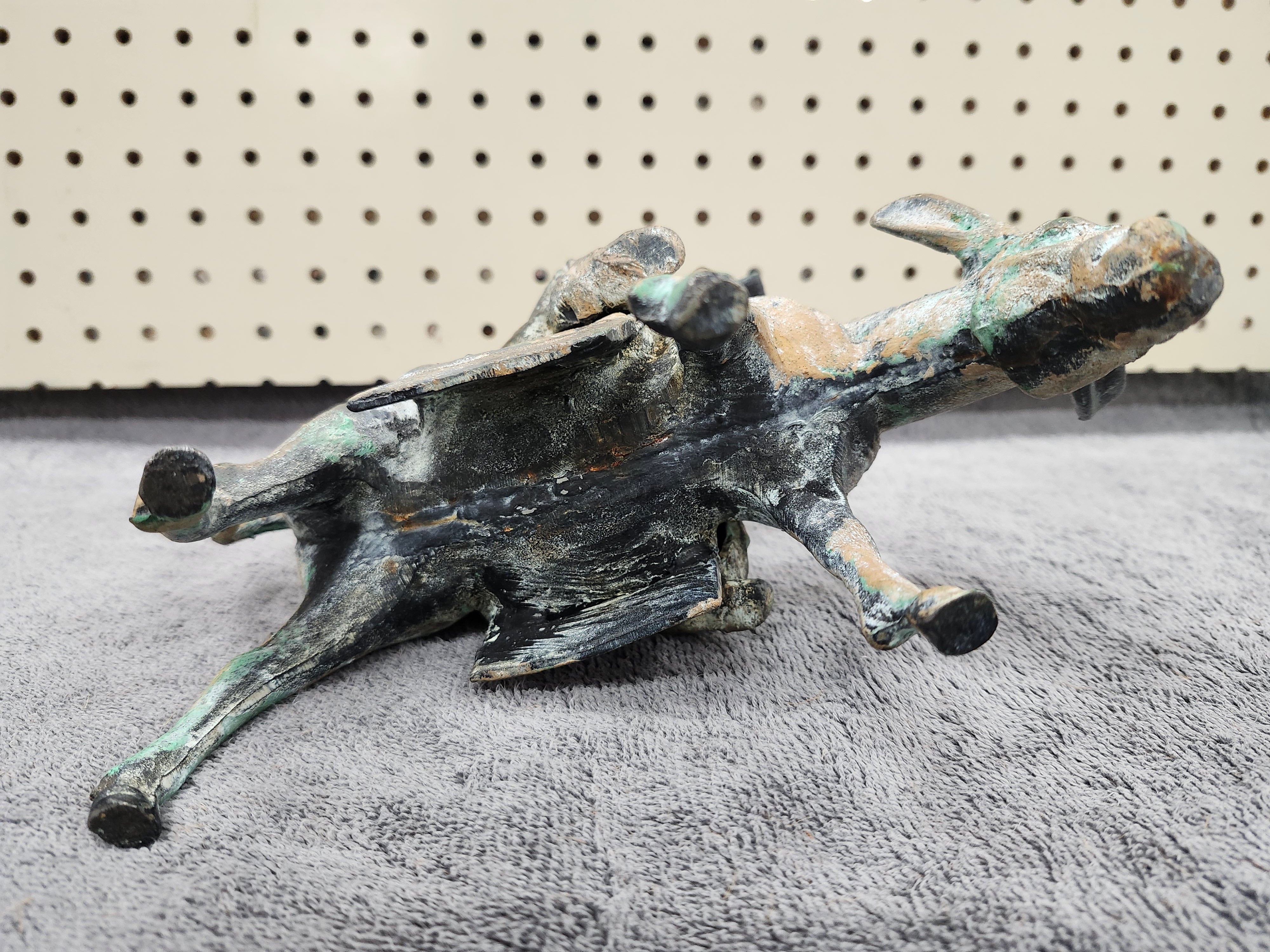 Cast iron statue